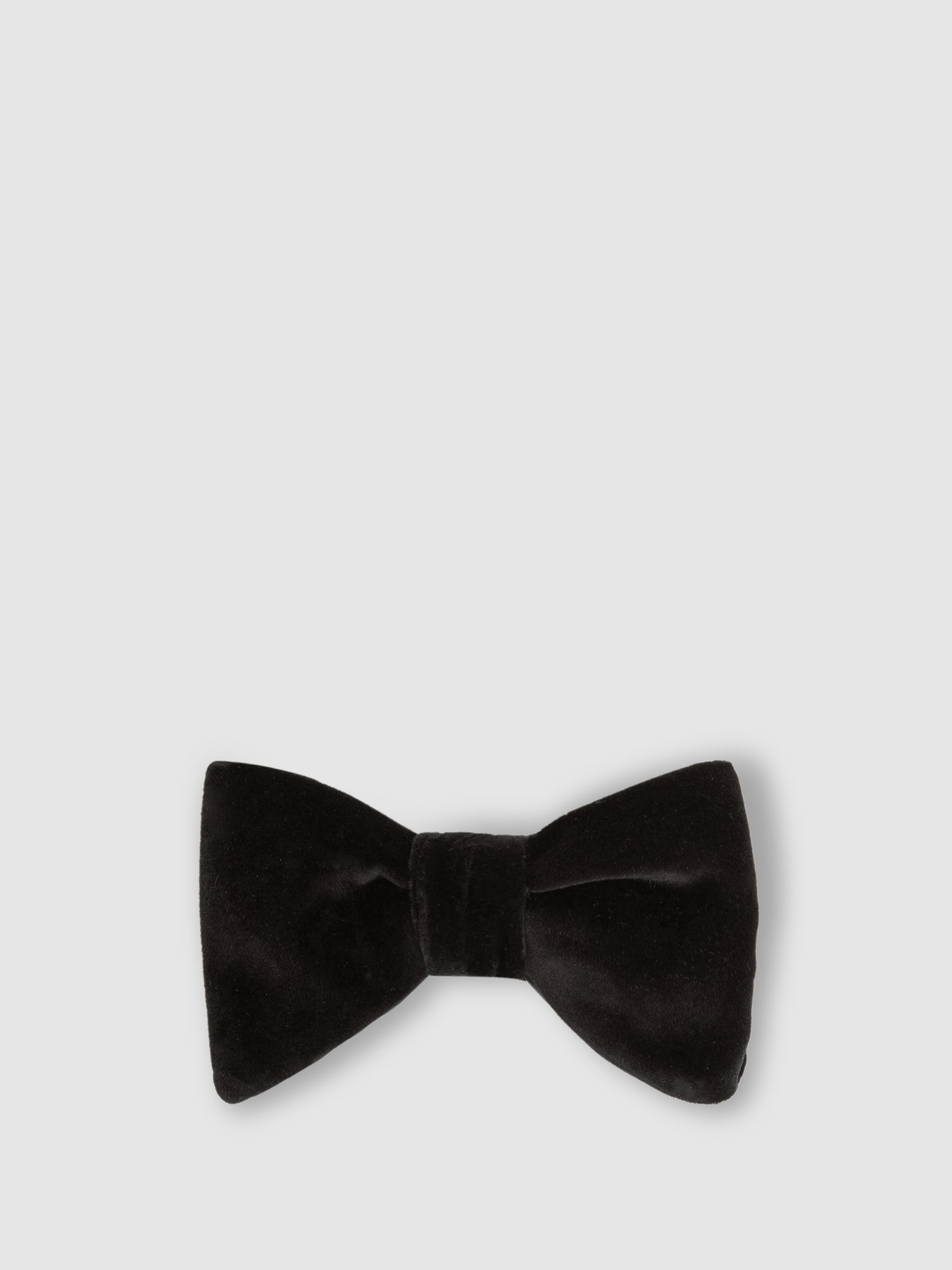 Velvet Bow Tie in Black - Image 1 of 4