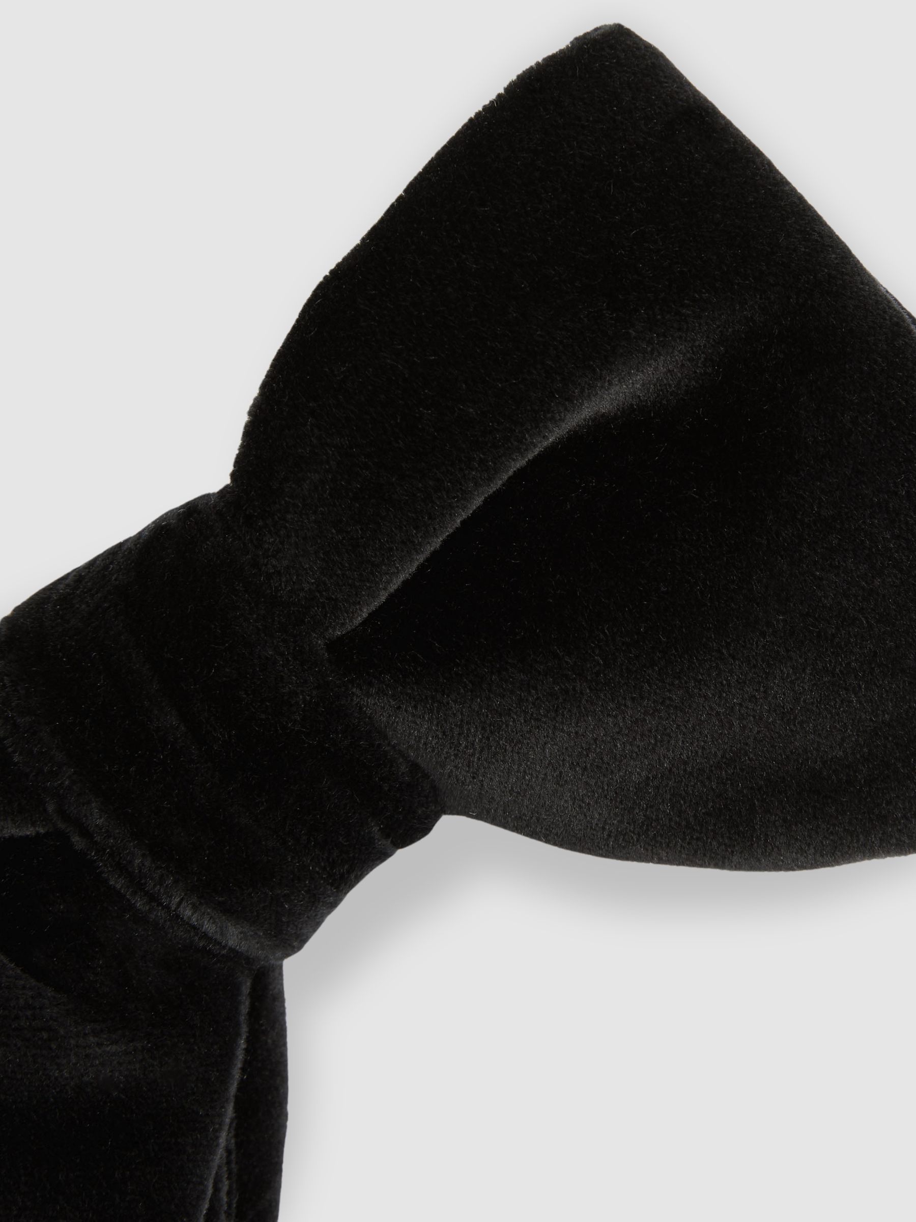 Velvet Bow Tie in Black - Image 4 of 4