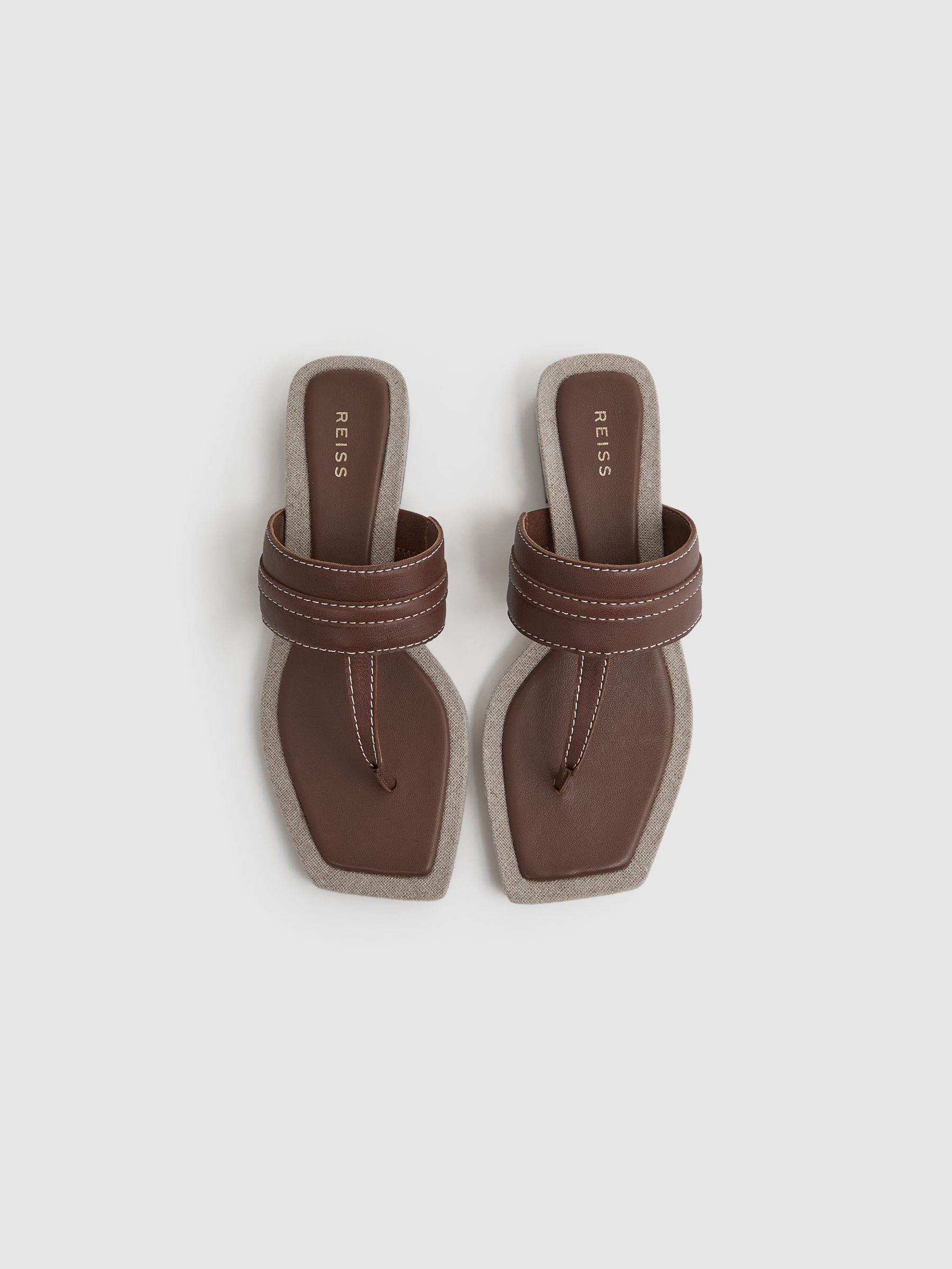 reiss black sandals