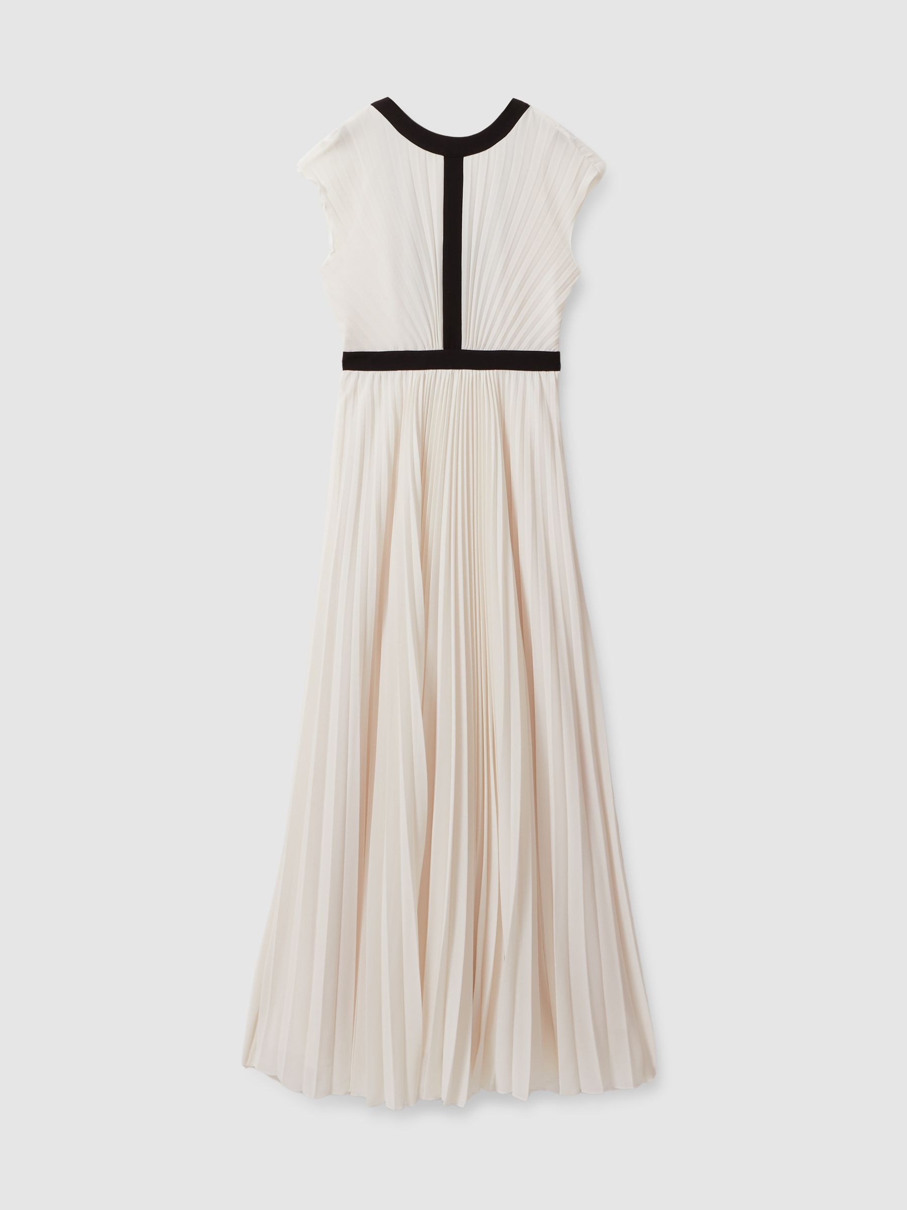 Pleated Maxi Dress in White - Image 2 of 6