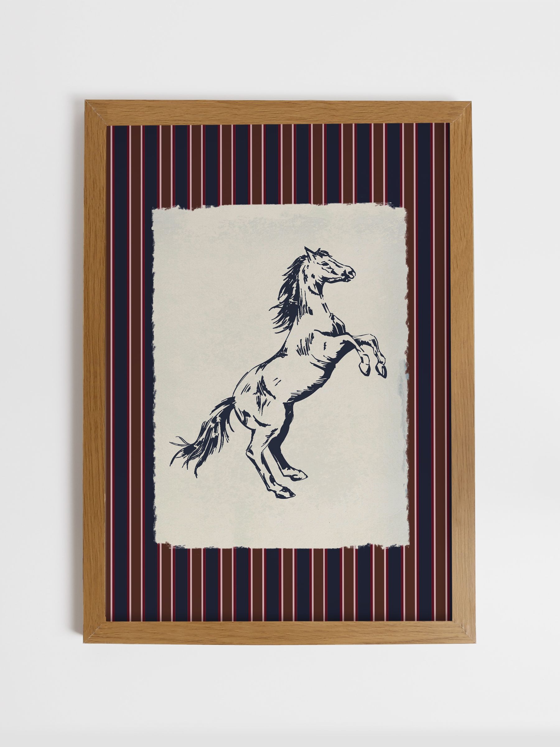 Blue Mane Event Wood Framed Print Wall 53 x 73cm Art - Image 1 of 4 Blue Mane Event Wood Framed Print Wall 53 x 73cm Art - Image 1 of 4