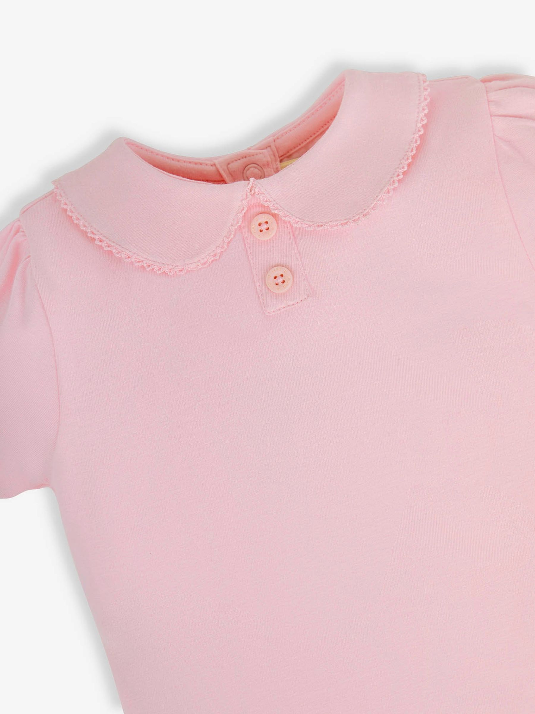 Pink Plain Peter Pan Collar T-Shirt - Image 2 of 2