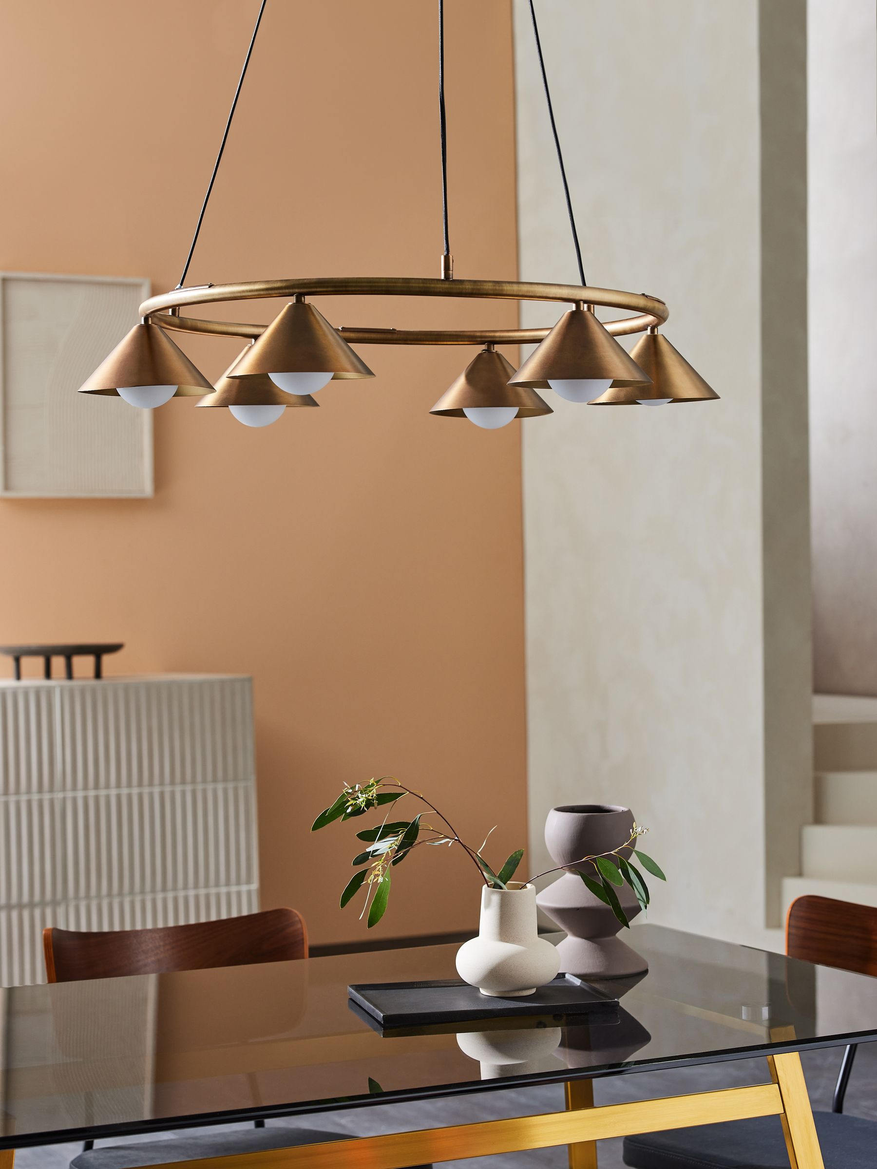 Rhett Chandelier Light in Brass - Image 1 of 3