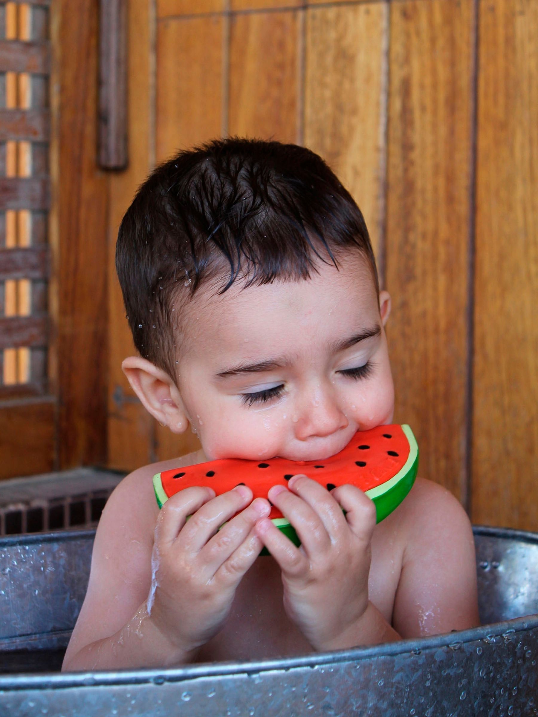 Oli & Carol Wally the Watermelon Teether & Bath Toy - Image 5 of 8