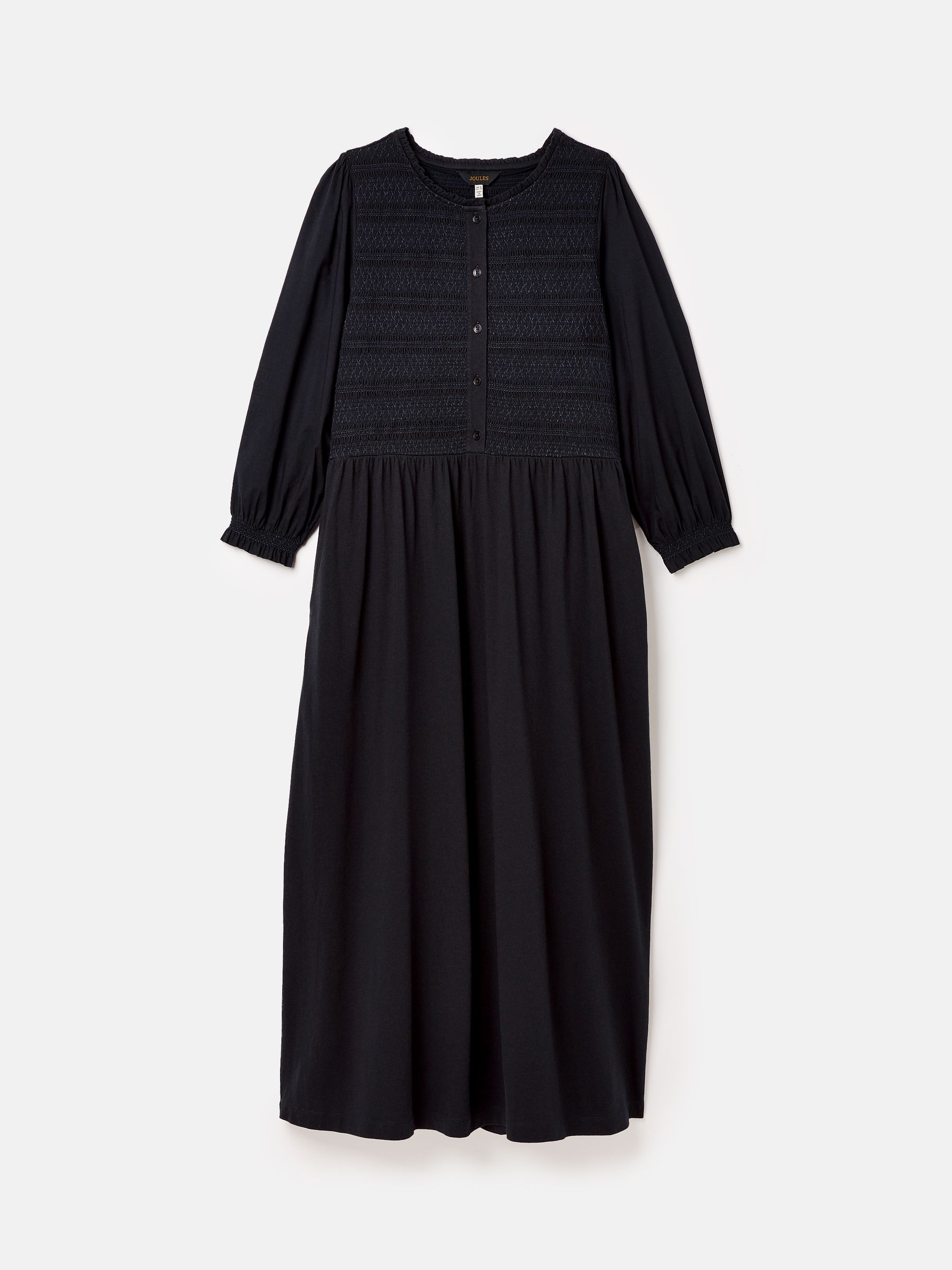 Gia Navy Blue Mixed Fabric Dress - Image 6 of 6