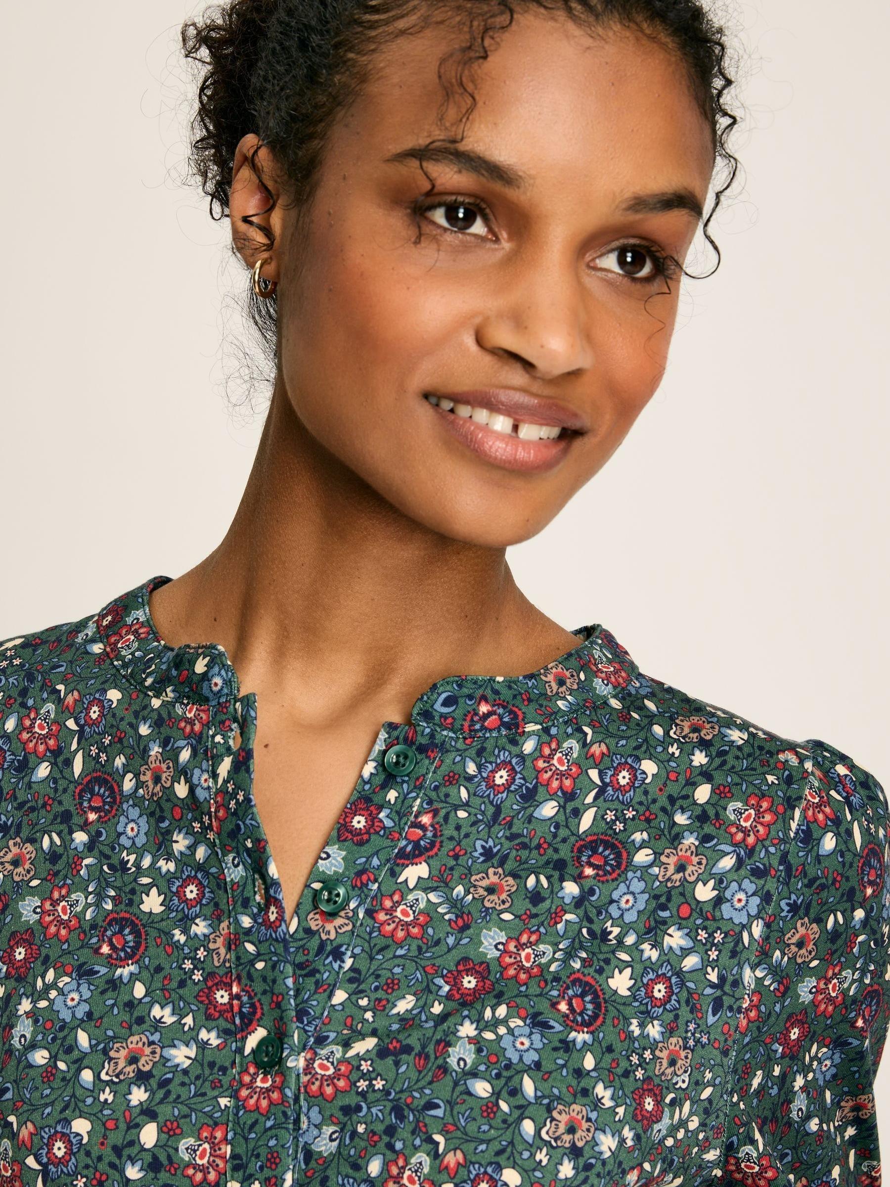 Scarlett Green Cotton Shirt Dress - Image 4 of 4