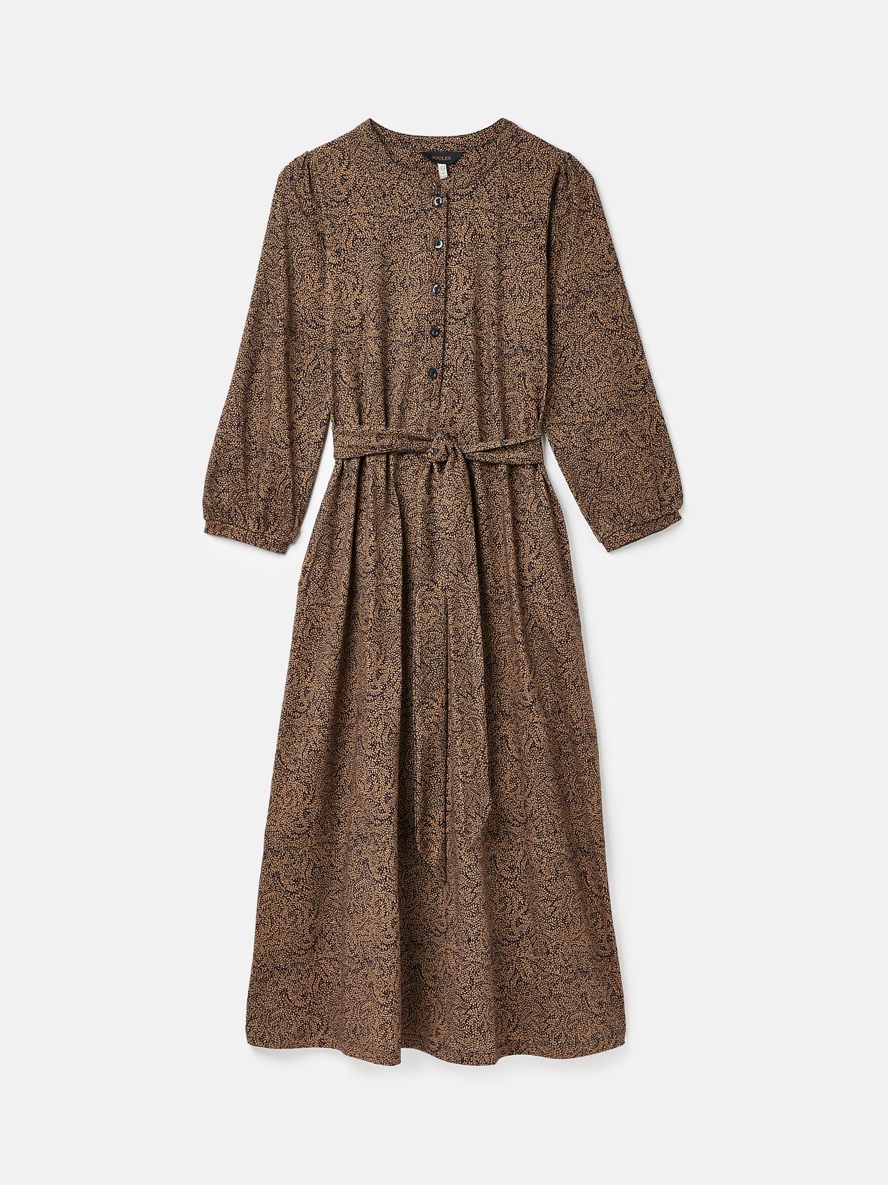 Scarlett Tan & Navy Cotton Shirt Dress - Image 7 of 7