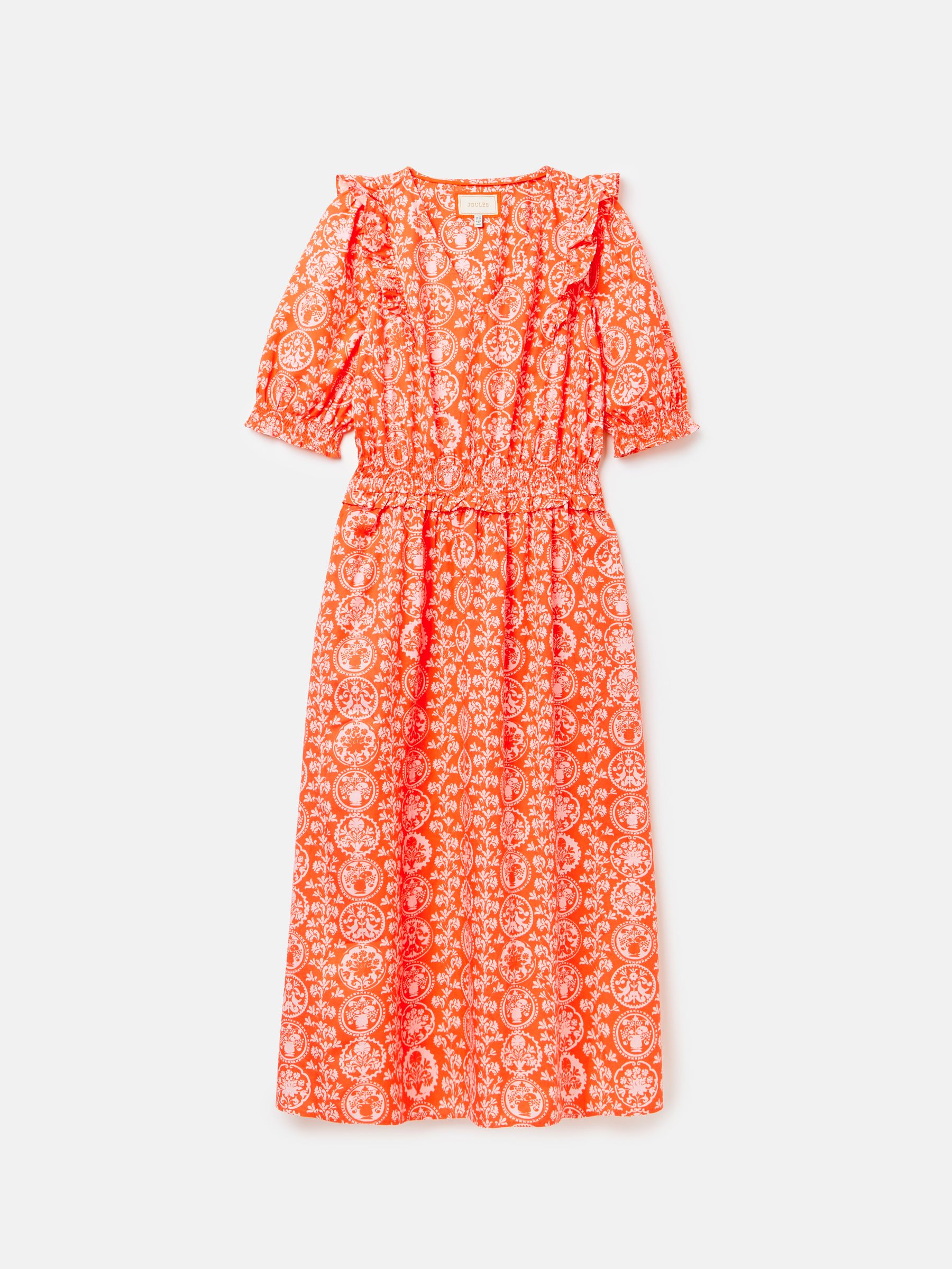 Rosalie Pink V-Neck Frill Dress - Image 6 of 6