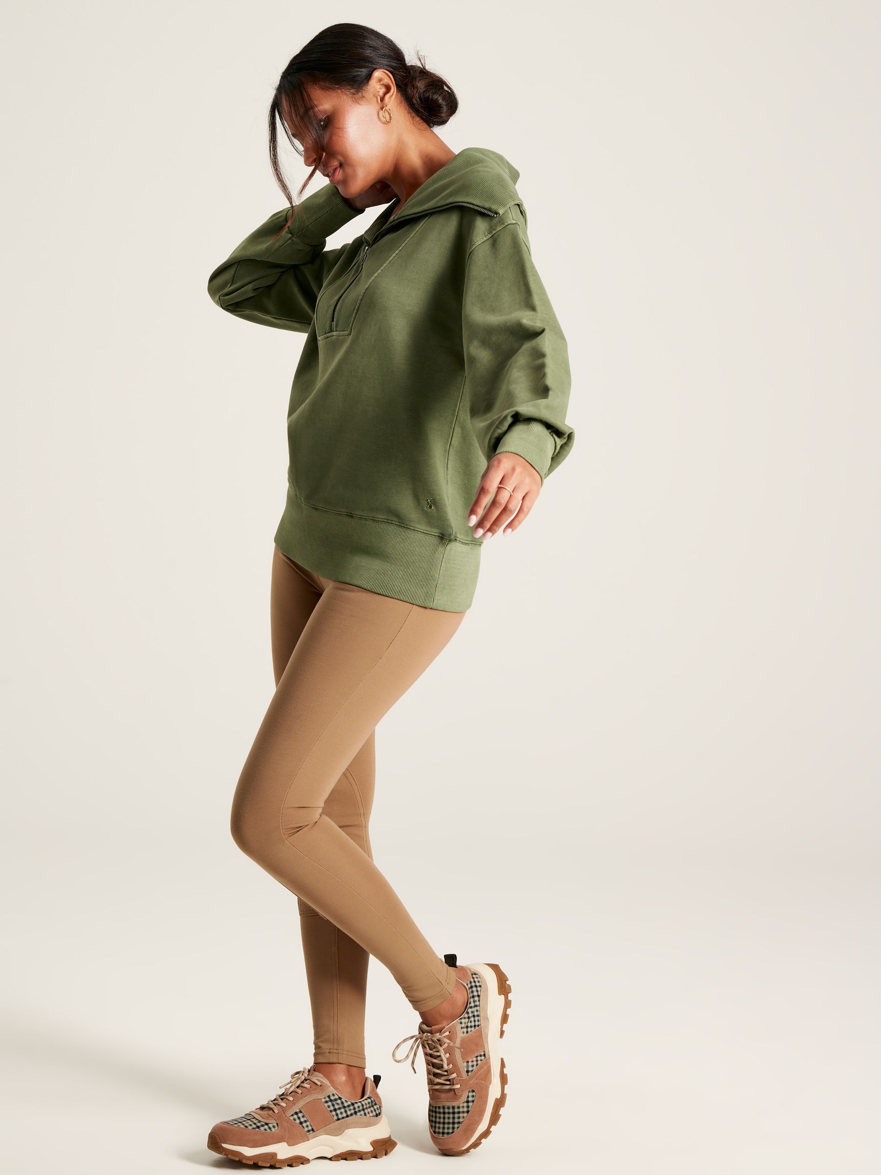 Tia Green Pullover Sweatshirt - Image 3 of 6