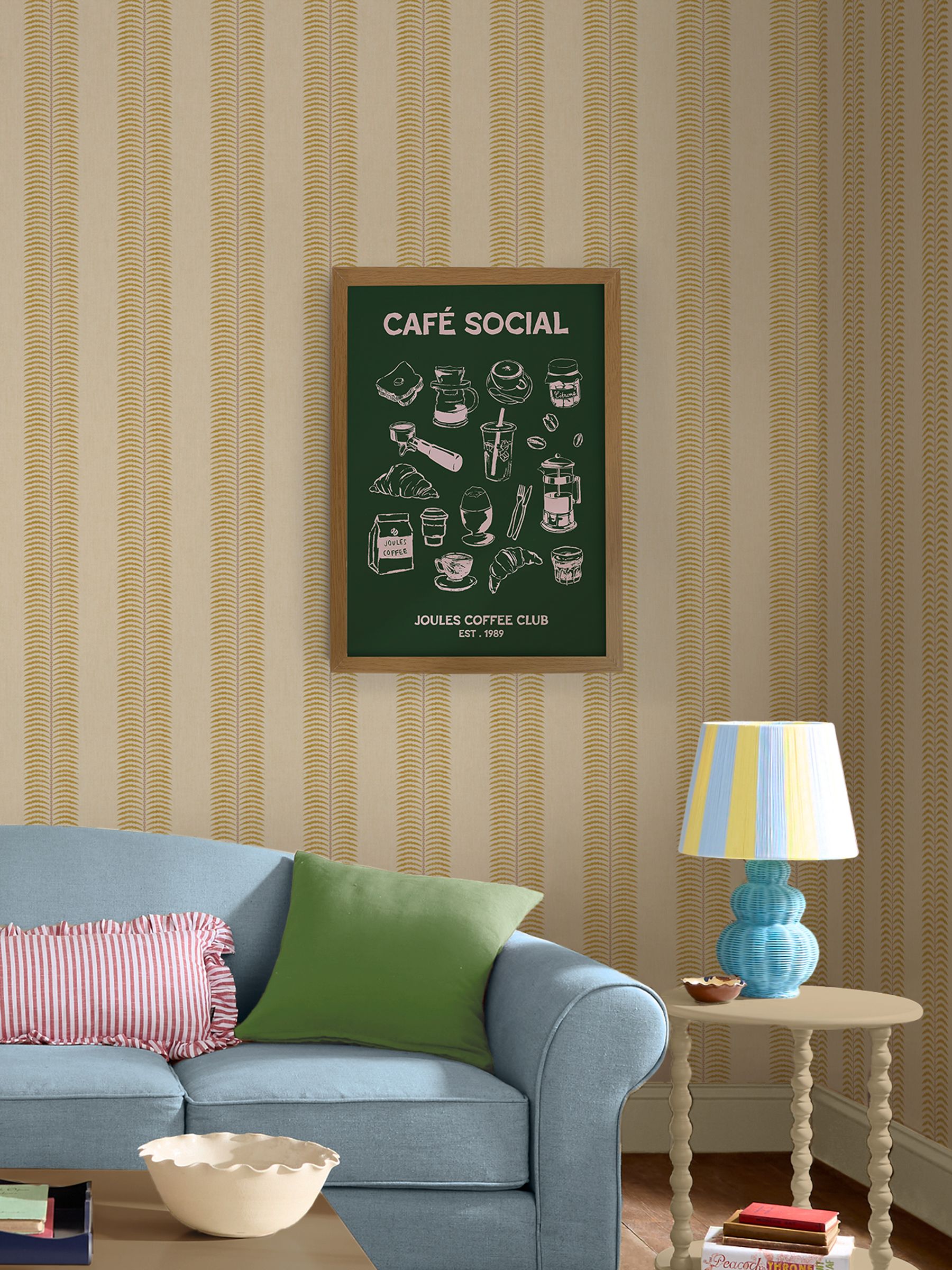Green 89 Breakfast Club Wood Mounted Framed Print Wall 53 x 73cm Art ...