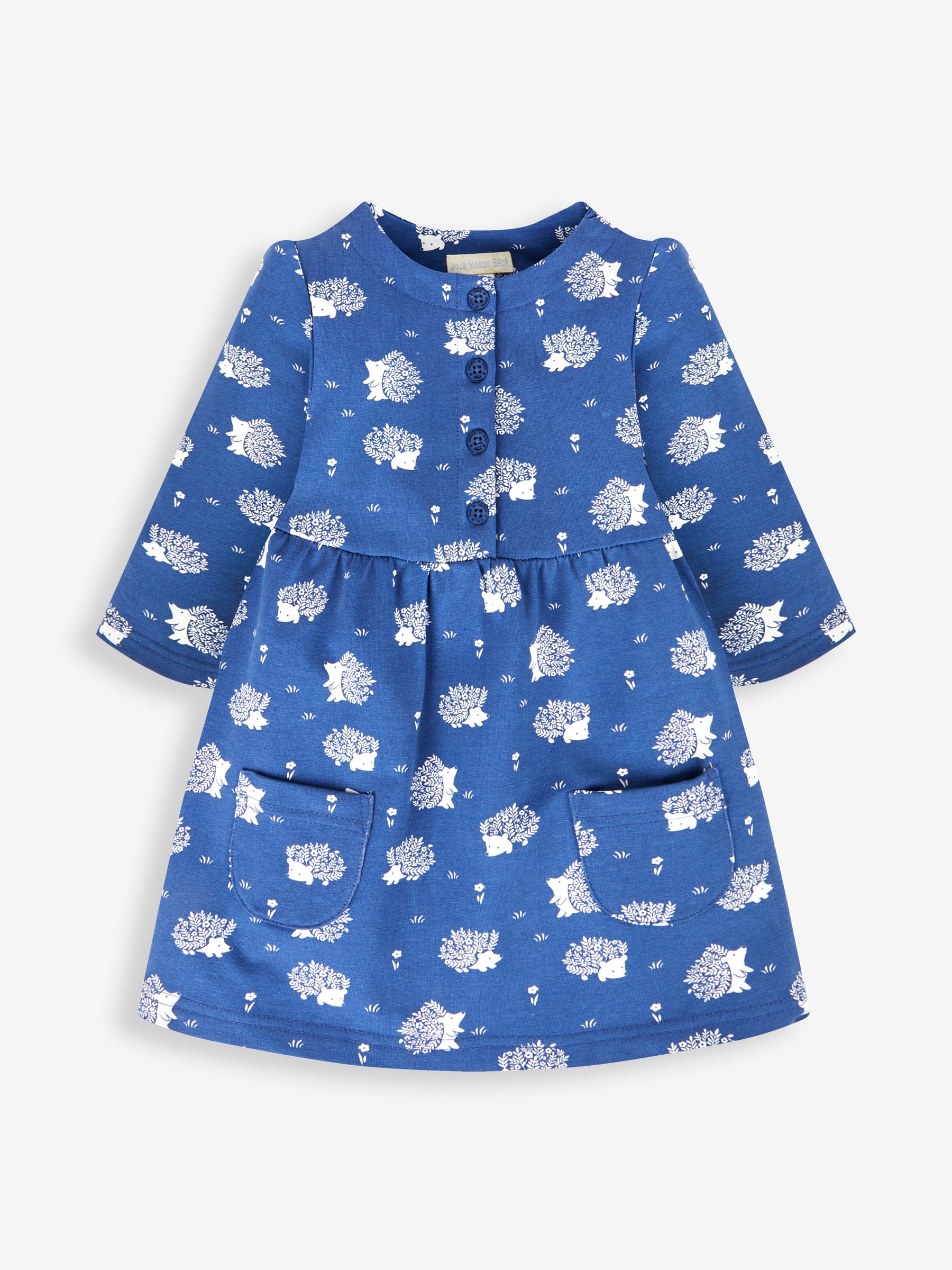 Denim Blue Hedgehog Button Front Dress - Image 2 of 4