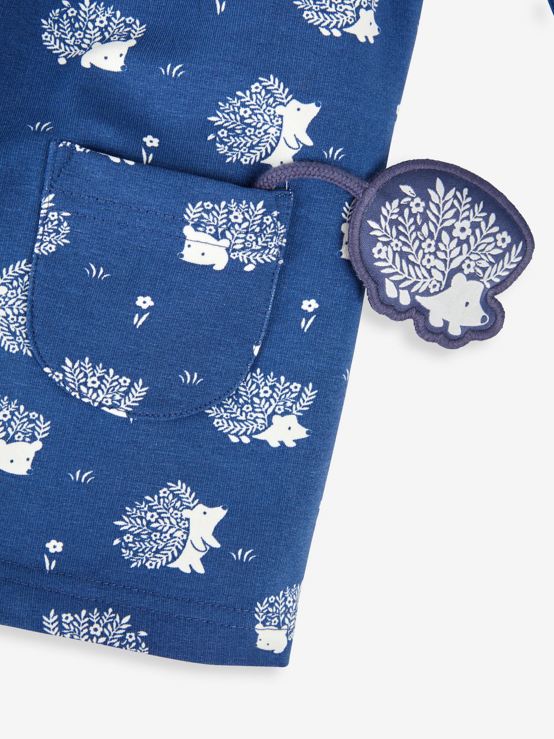 Denim Blue Hedgehog Button Front Dress - Image 3 of 4