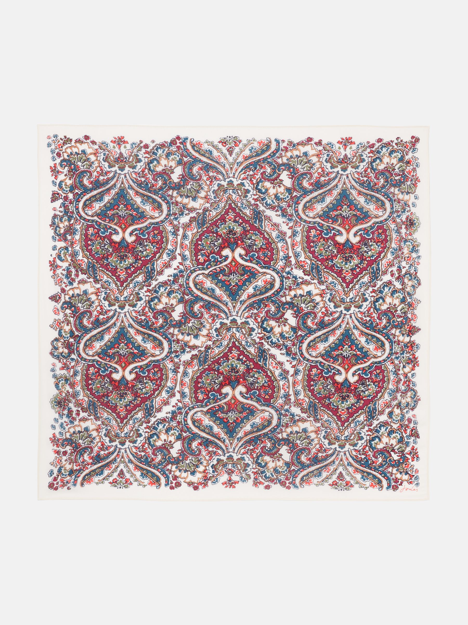 Elsie Pink Square Lightweight Neck Scarf - Image 5 of 6