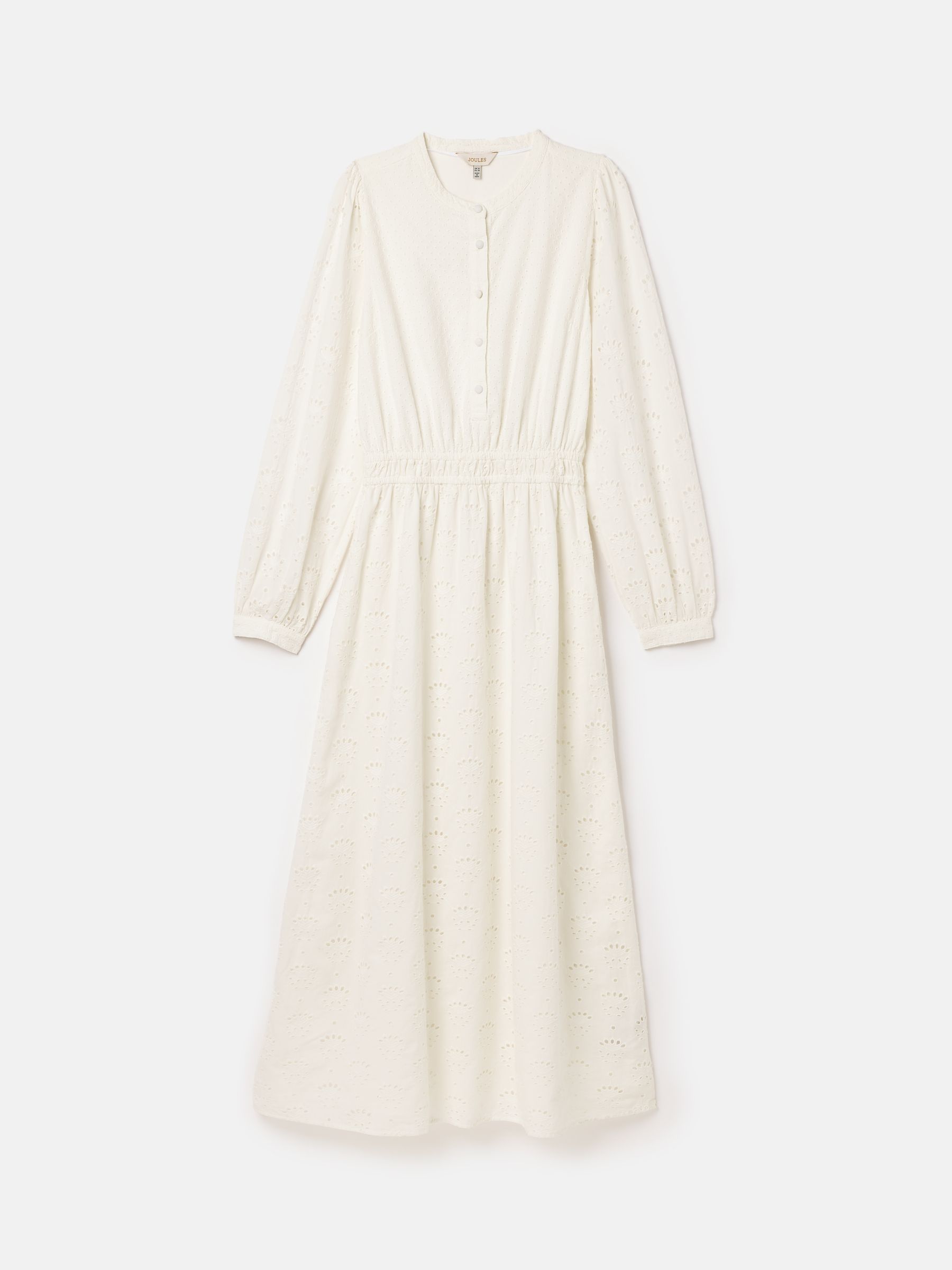 Cassie White Broderie Maxi Dress | Joules Cassie White Broderie Maxi Dress | Joules