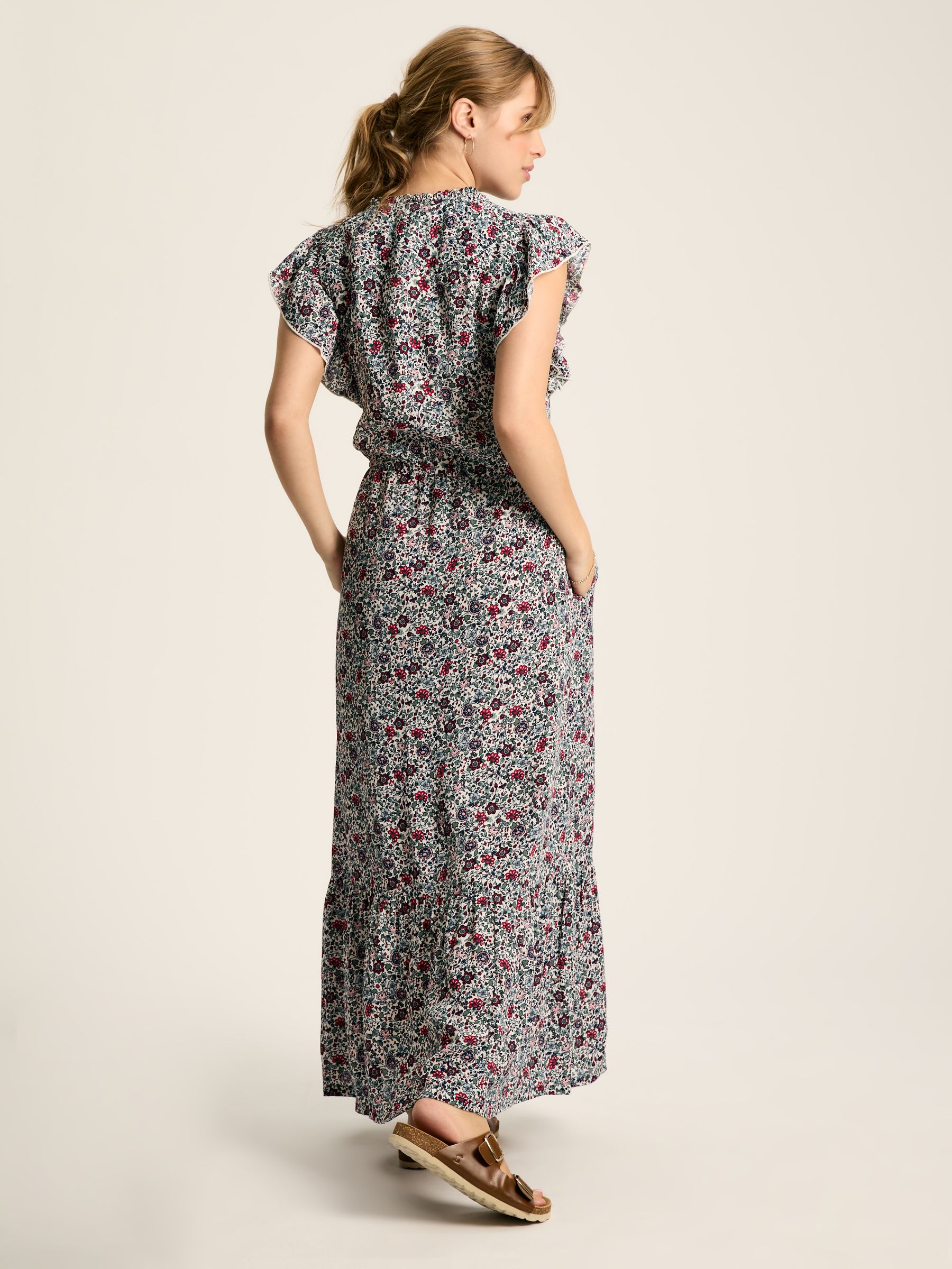 Lillia Multi Tie Waist Tiered Dress - Image 2 of 7