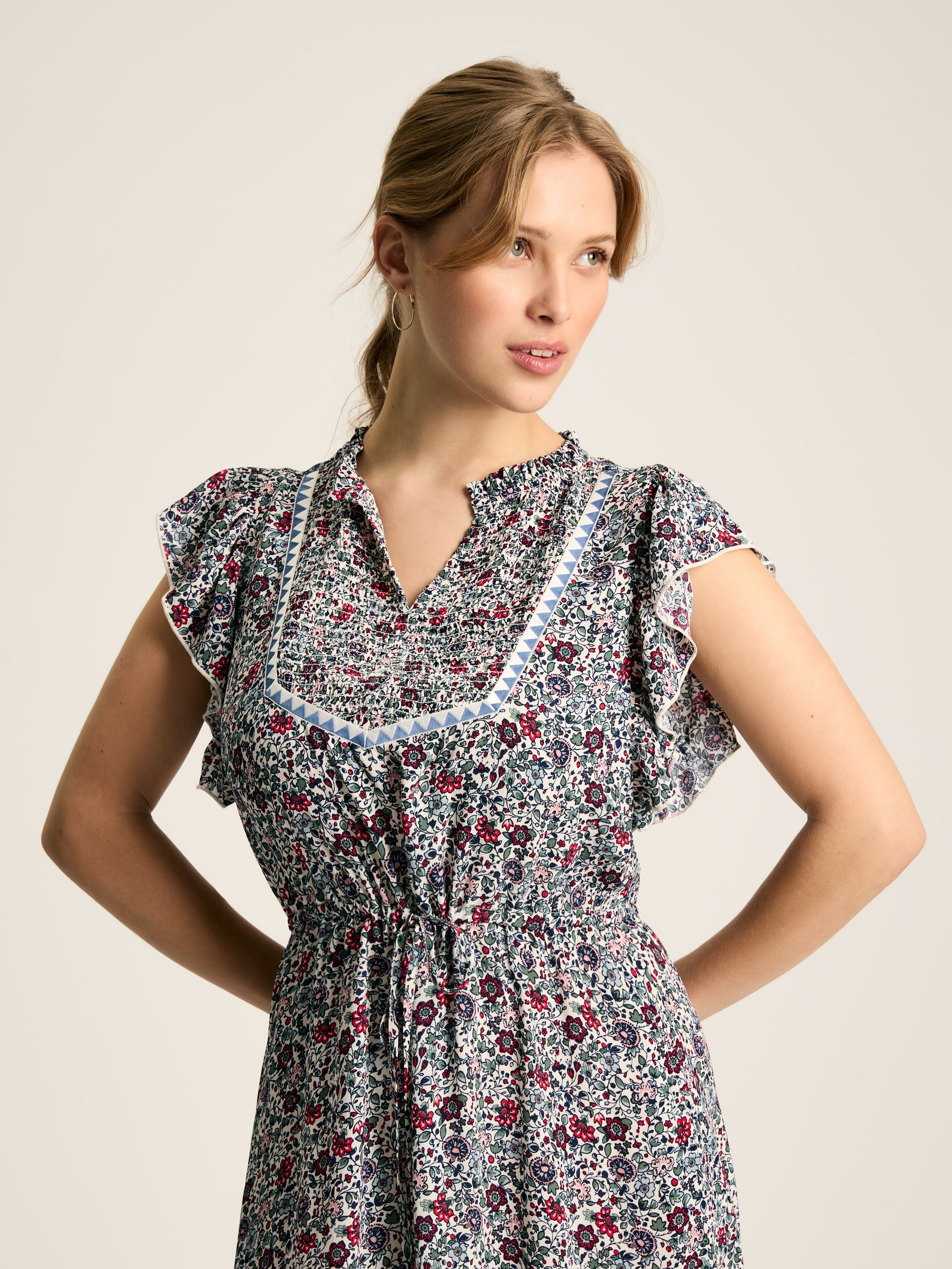 Lillia Multi Tie Waist Tiered Dress - Image 3 of 7
