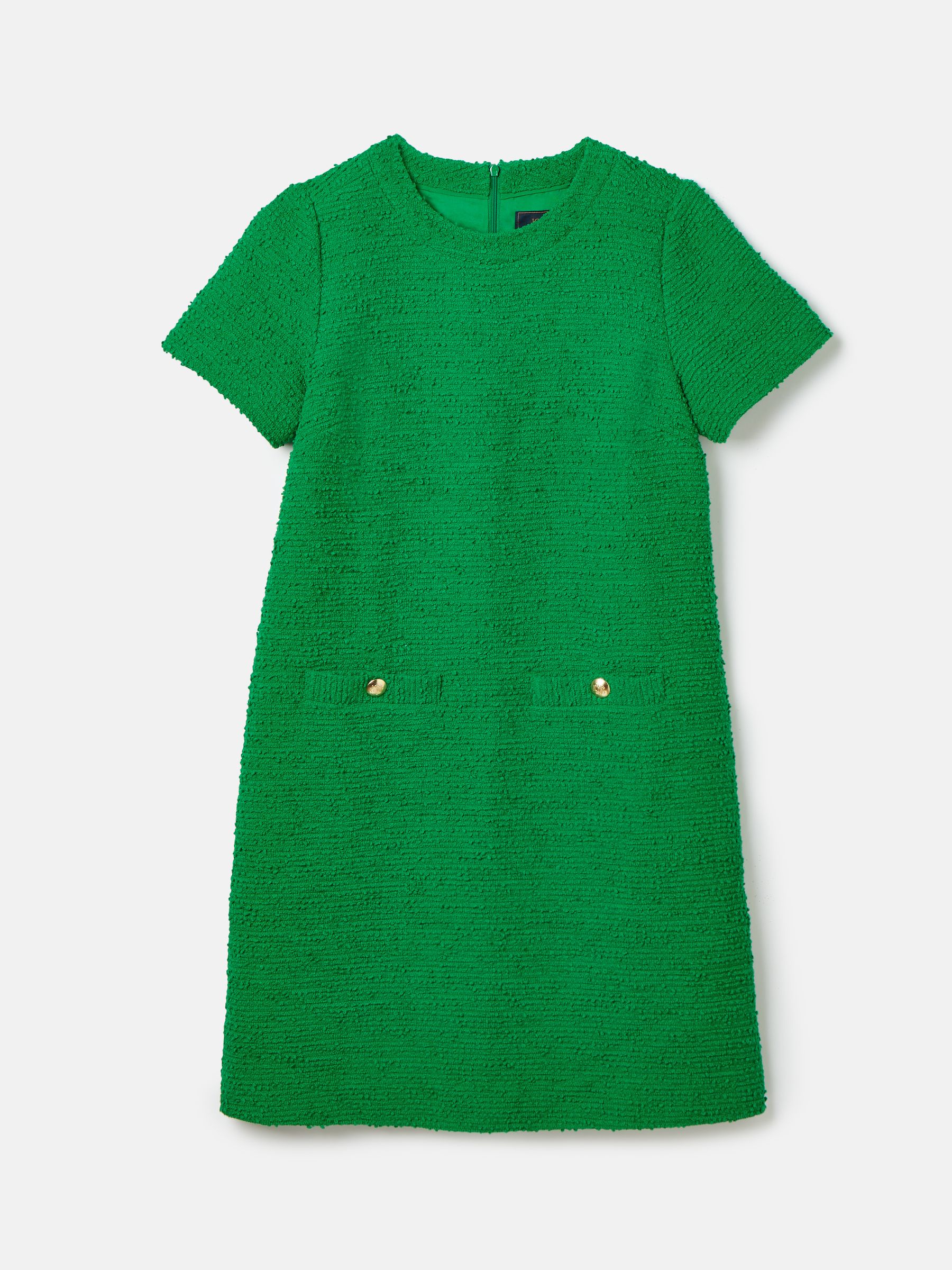 Celeste Green Mini Boucle Dress - Image 6 of 6