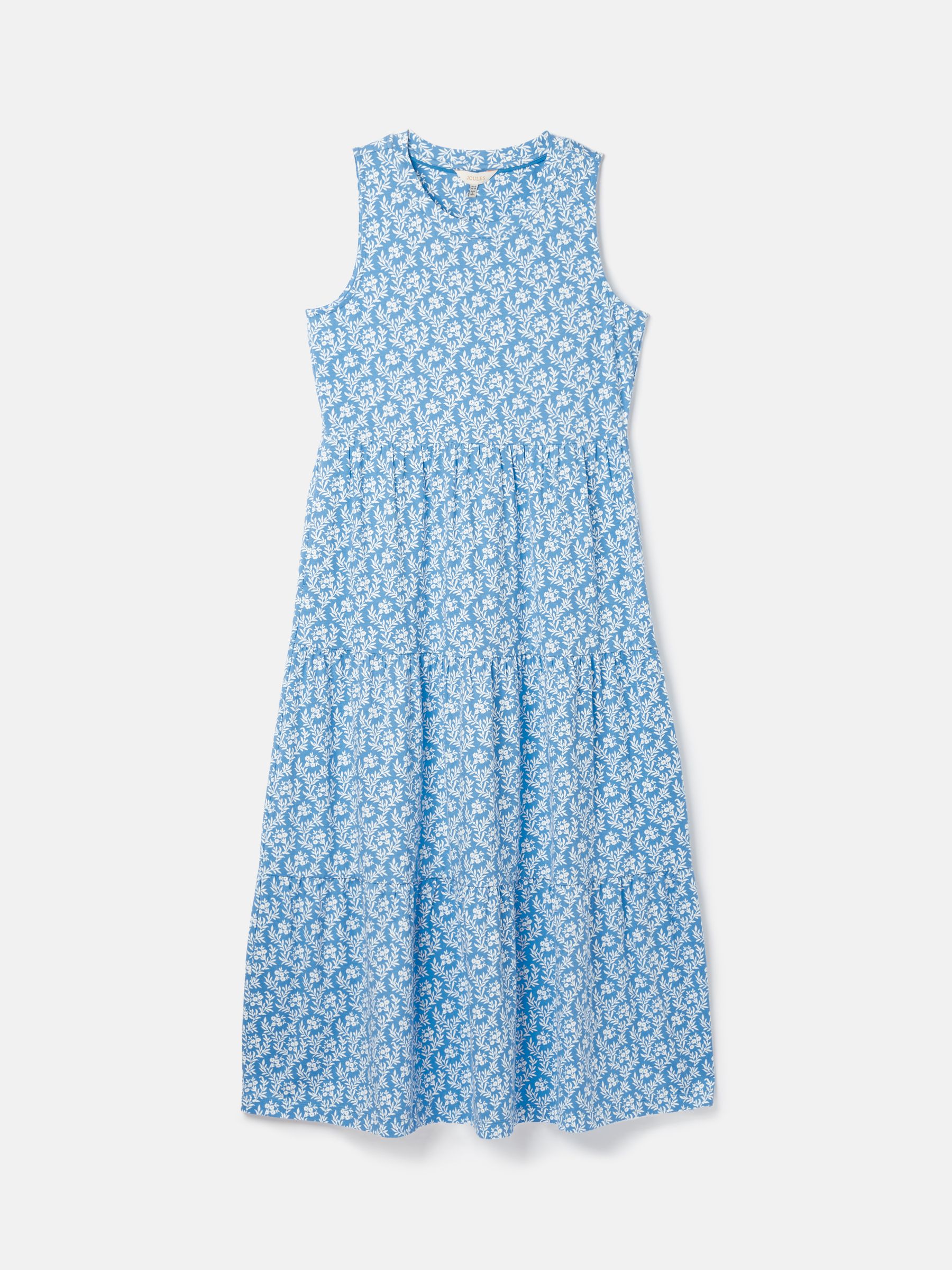 Jayne Blue Jersey Tiered Dress - Image 7 of 7