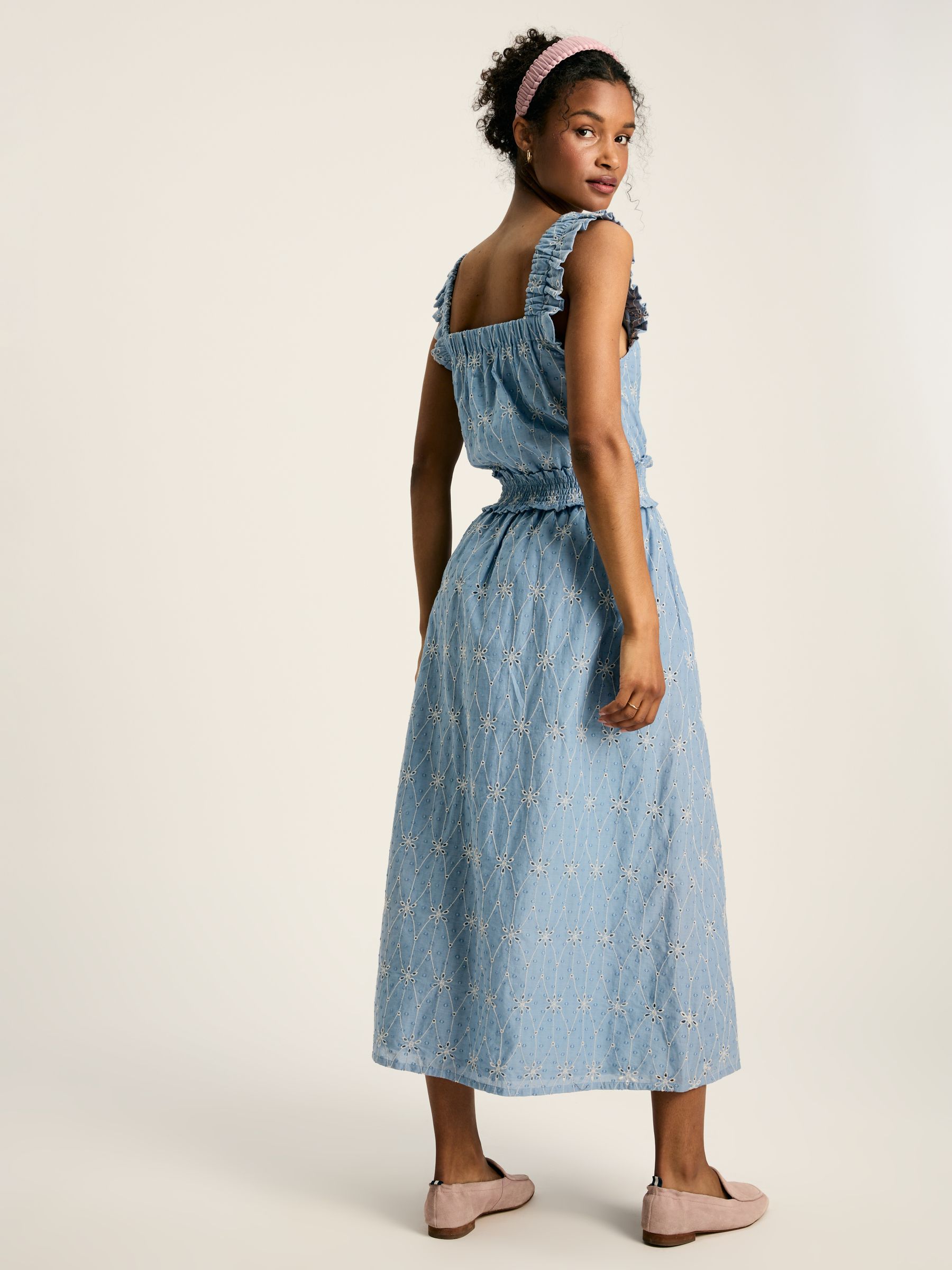 Nadia Blue Broderie Sun Dress - Image 2 of 6