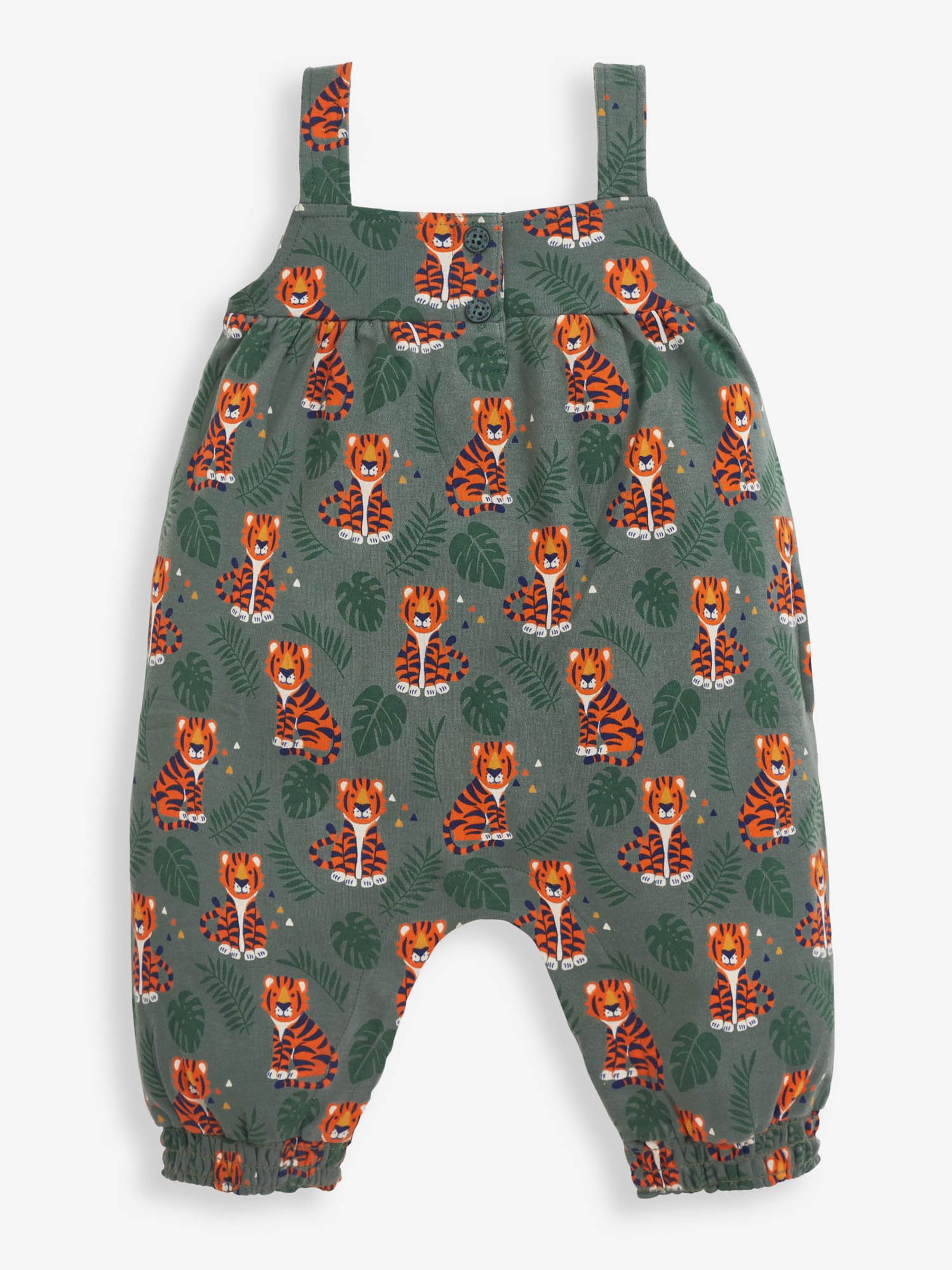 Khaki Girls Tiger Print Jumpsuit - Image 2 of 3