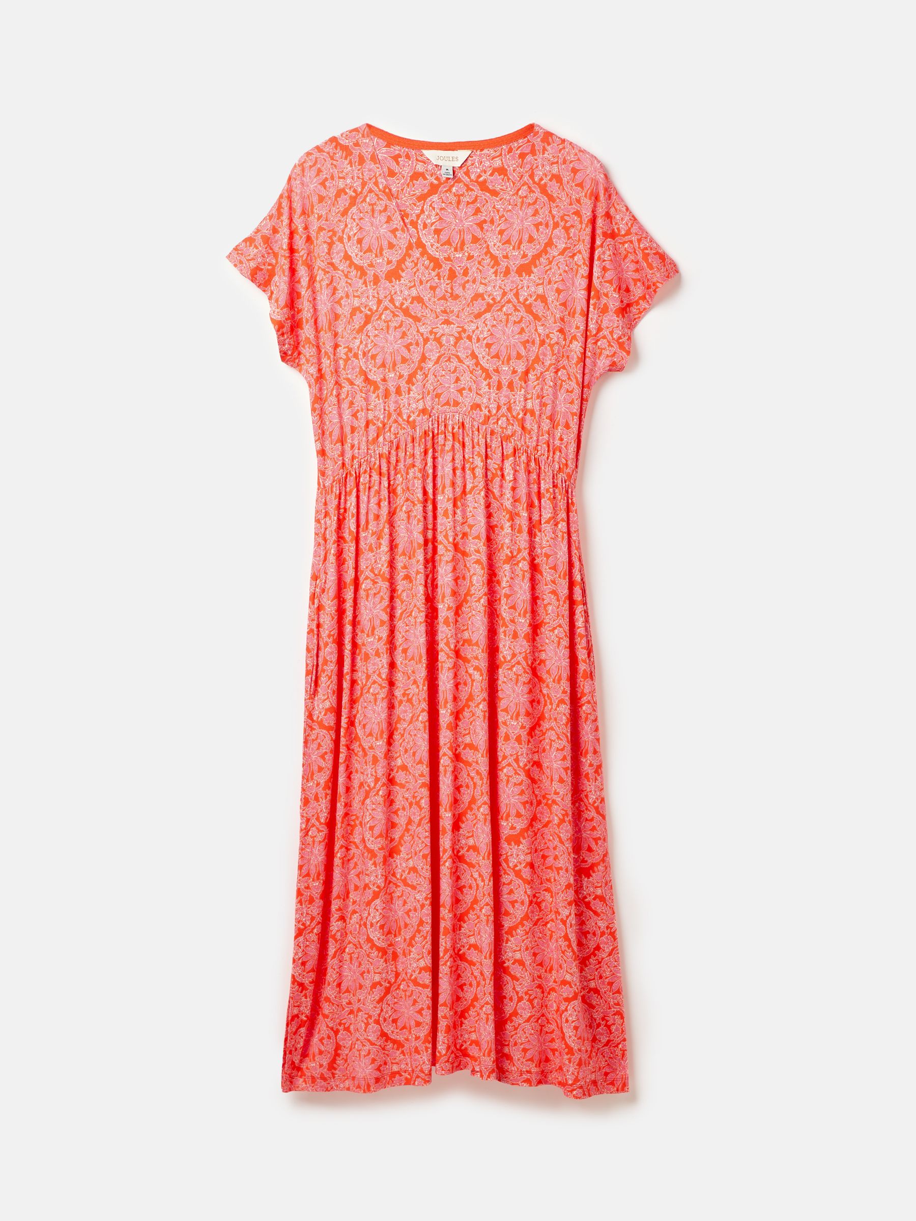 Nia Pink Jersey V-Neck Beach Dress - Image 7 of 7
