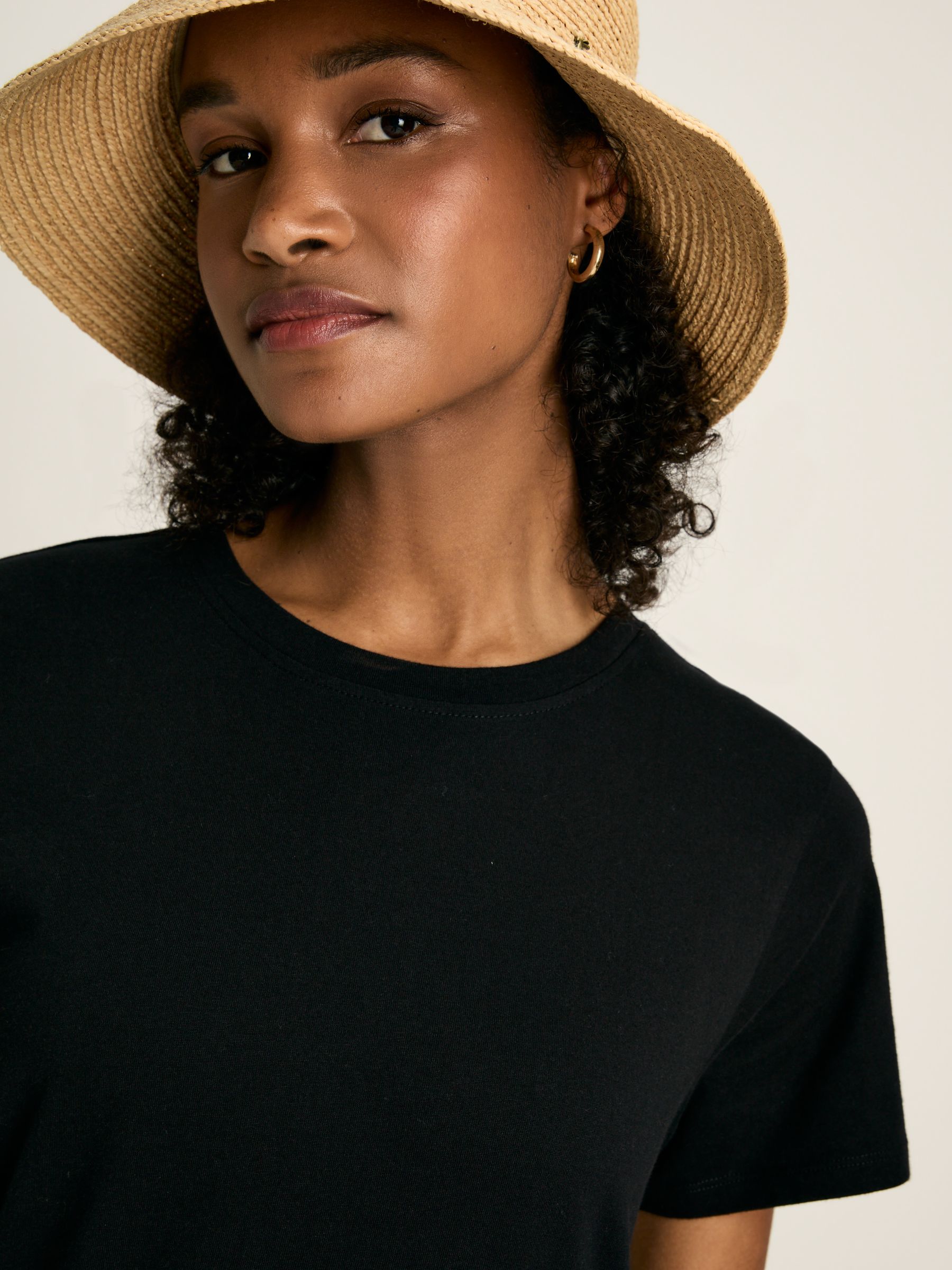 Reid Black Broderie 100% Cotton Dress - Image 4 of 6