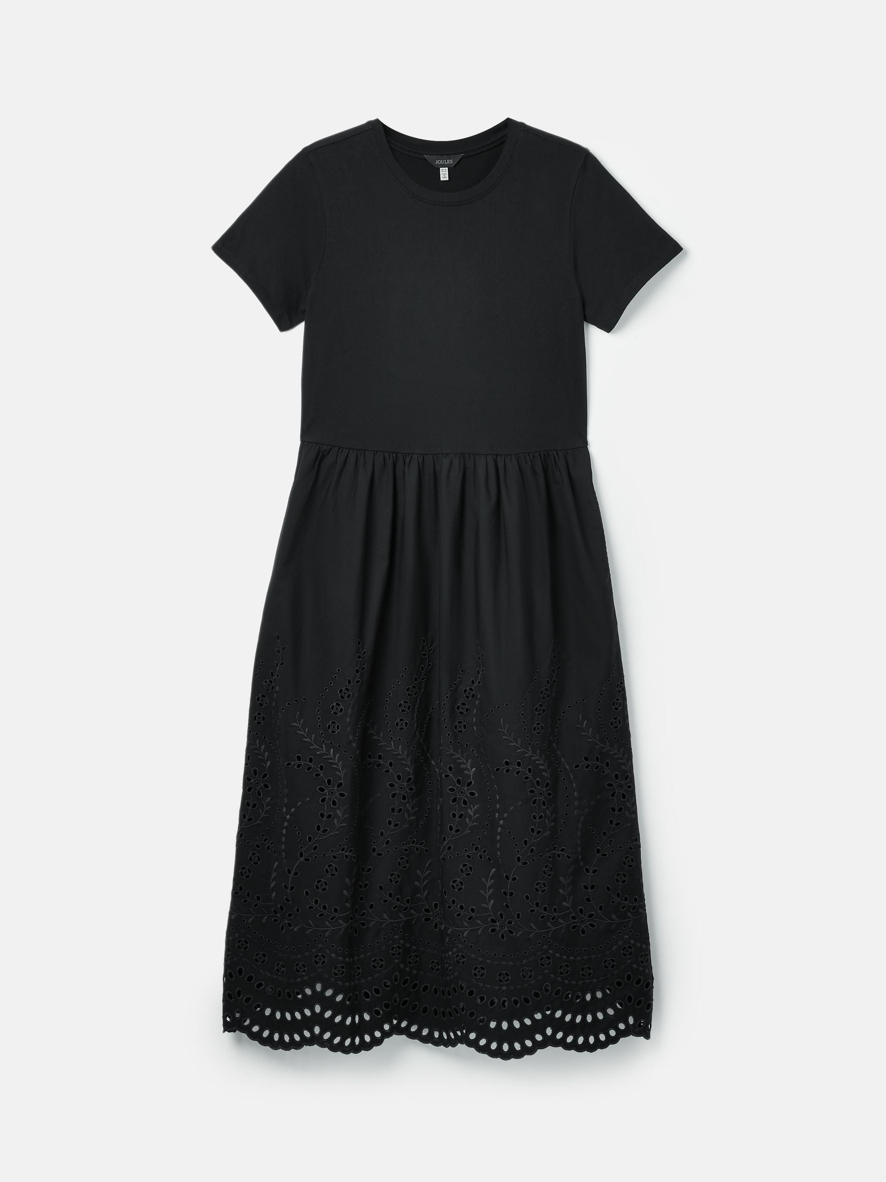 Reid Black Broderie 100% Cotton Dress - Image 6 of 6