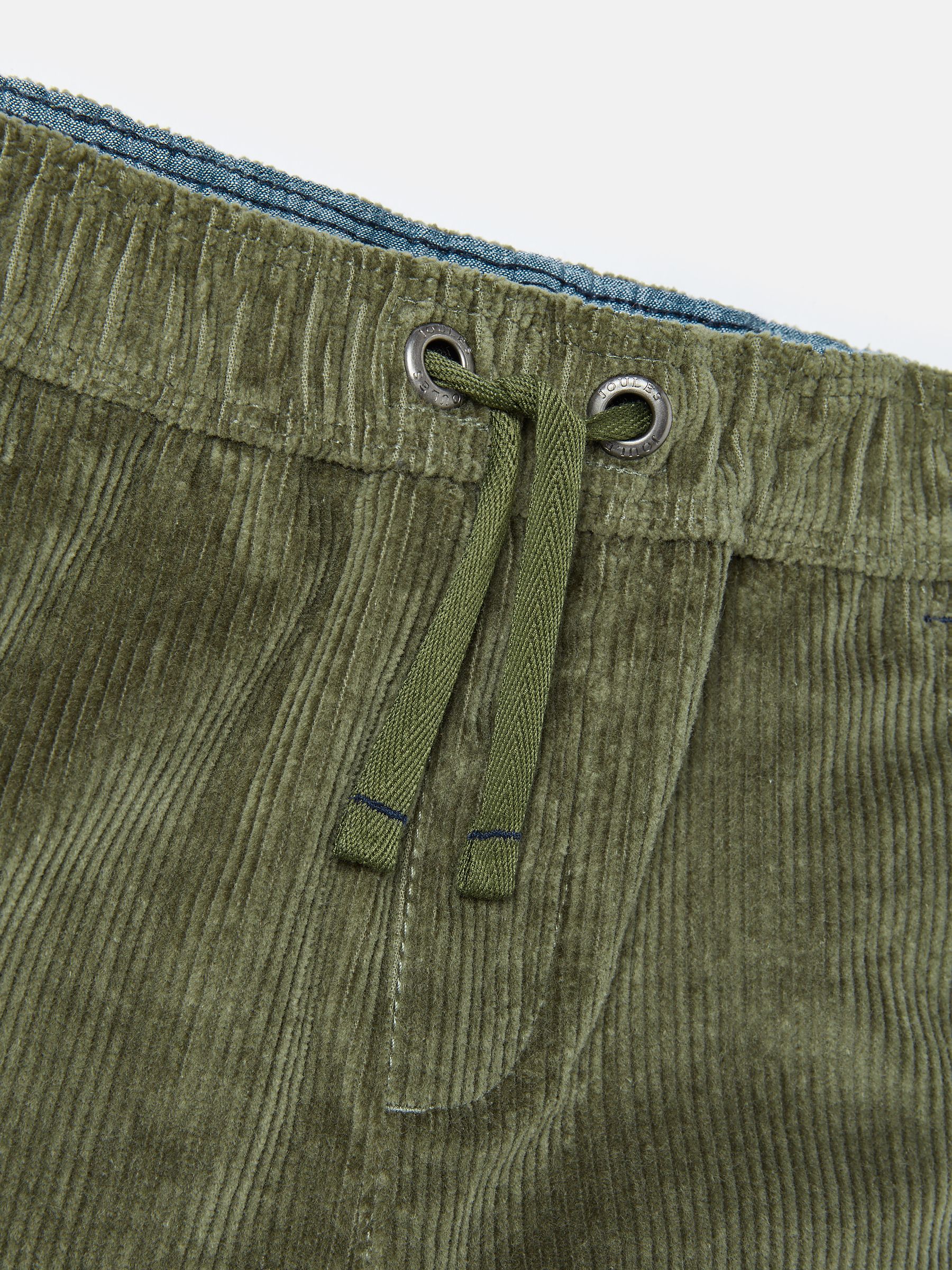 Louis Khaki Elasticated Waist Corduroy Trousers - Image 5 of 6
