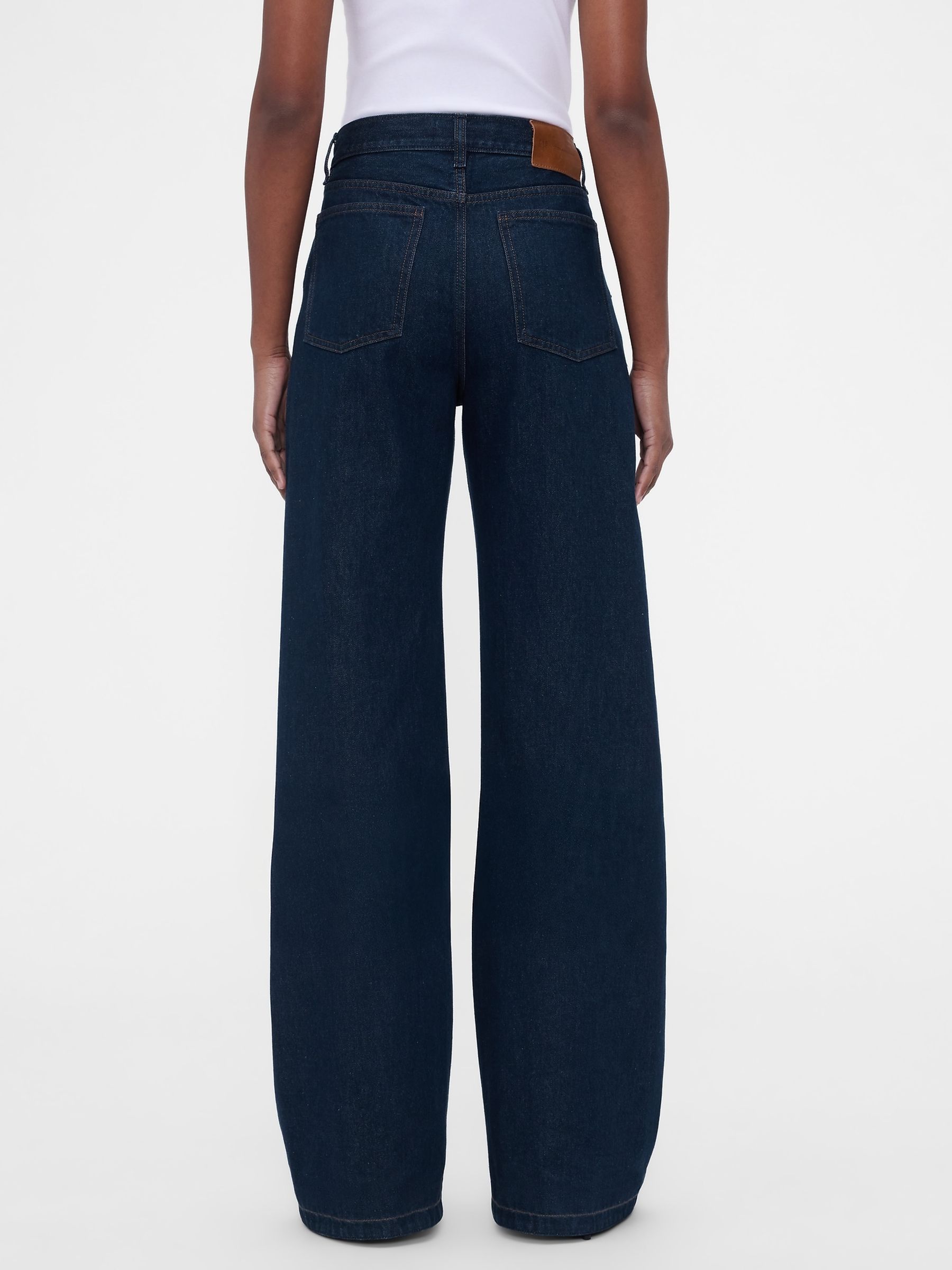 Gap x Victoria Beckham Dark Wash Low Slung Baggy Jeans - Image 2 of 10 Gap x Victoria Beckham Dark Wash Low Slung Baggy Jeans - Image 2 of 10