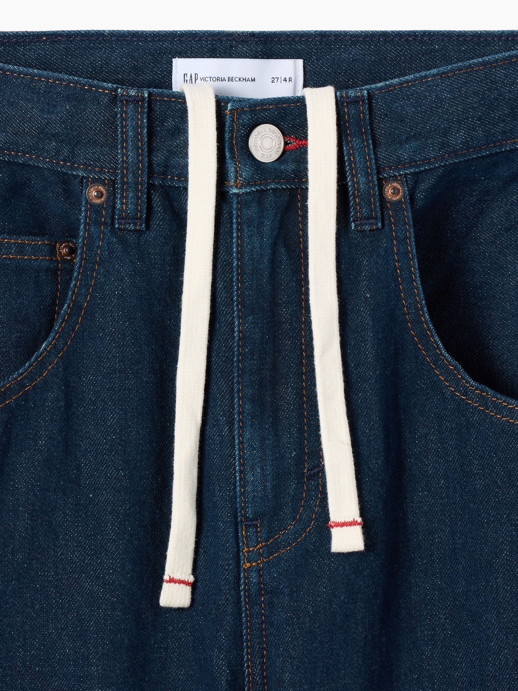 Gap x Victoria Beckham Dark Wash Low Slung Baggy Jeans - Image 5 of 10