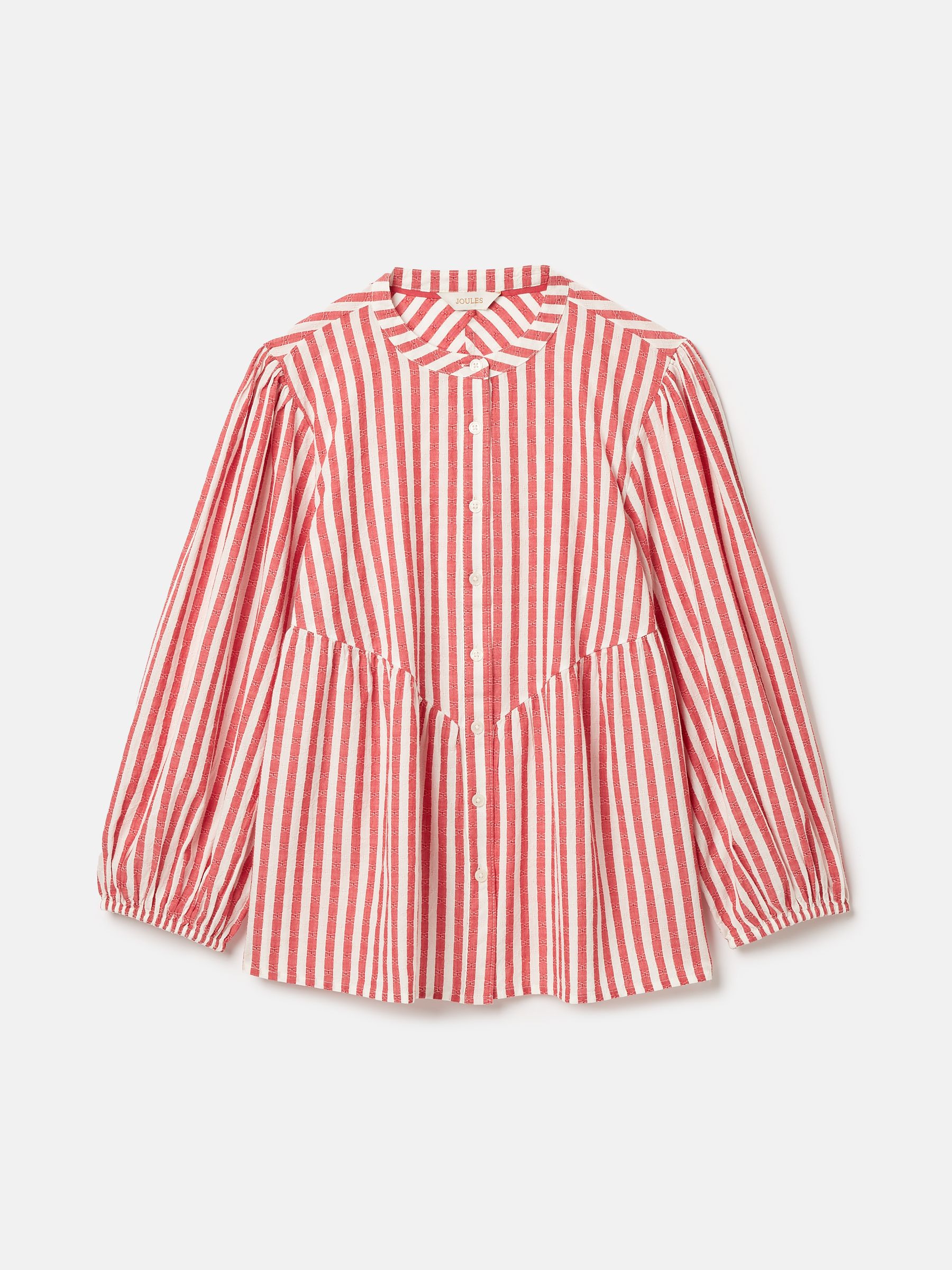 Rowan Red/White Gathered Sleeve Blouse - Image 6 of 6