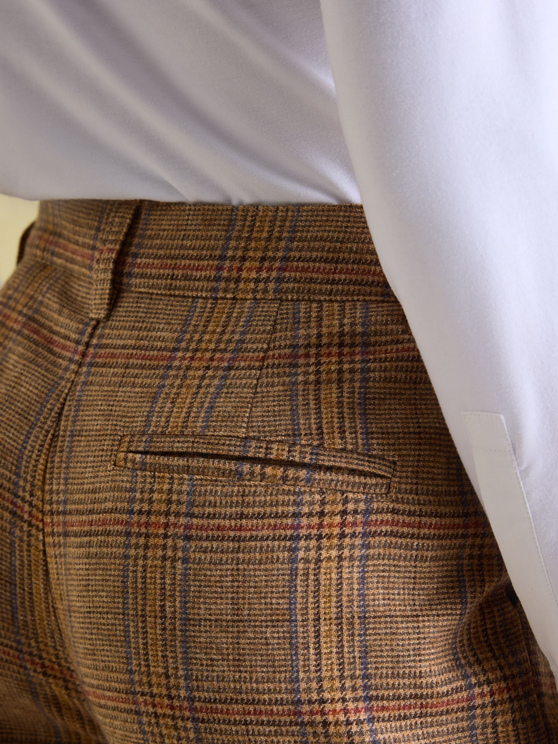 Foxley Check Wide Leg Tweed Trousers - Image 6 of 7