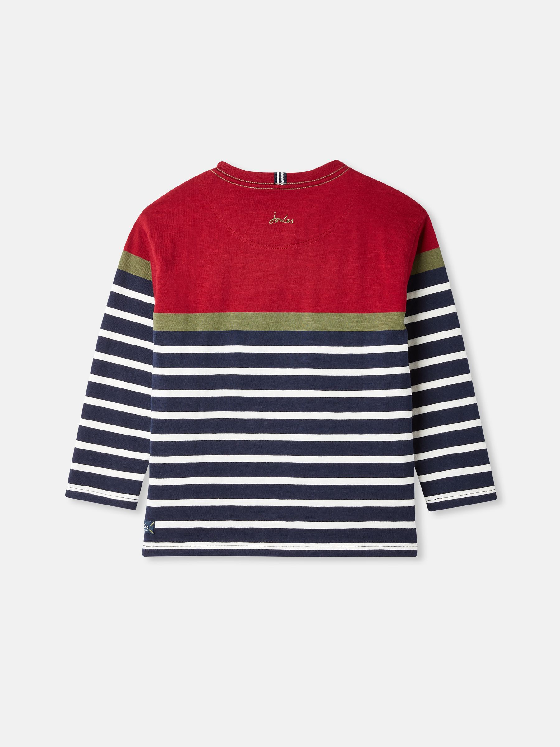 Navy & Red Striped Long Sleeve Top - Image 2 of 6