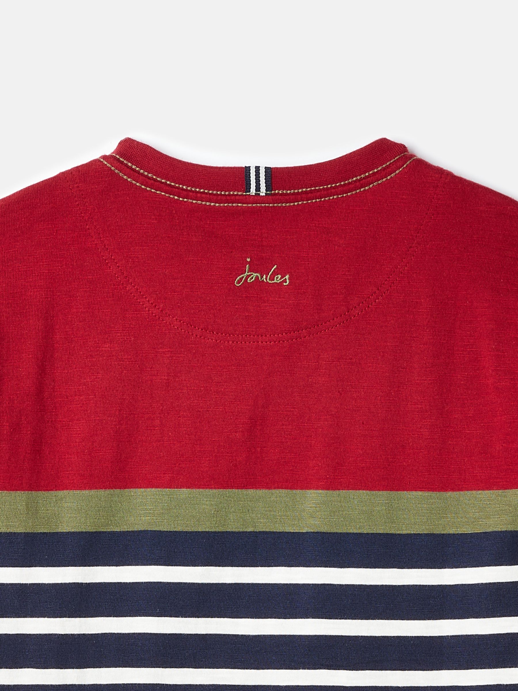 Navy & Red Striped Long Sleeve Top - Image 4 of 6