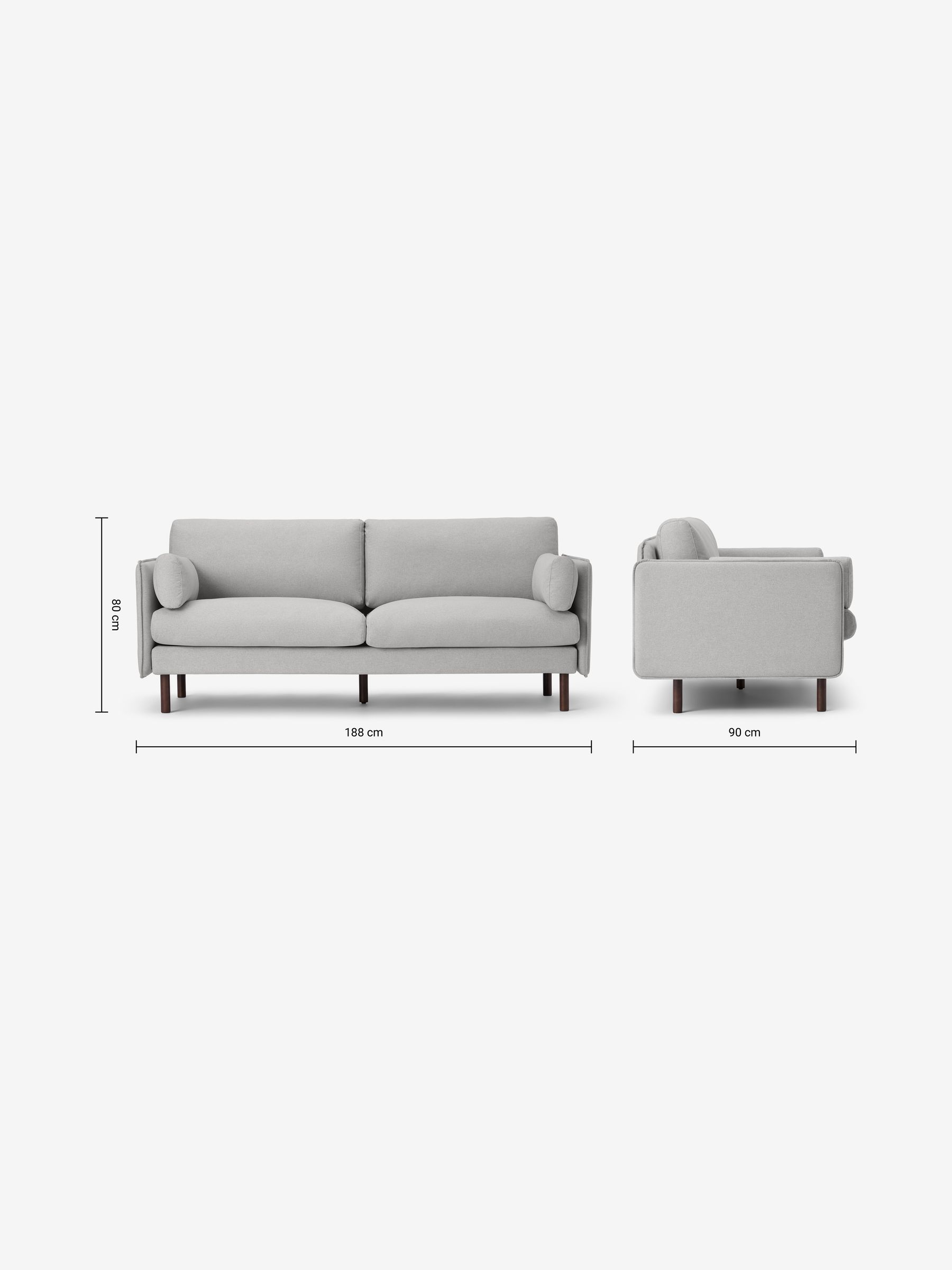 Brayla Sofa in a Box in Grey - Image 7 of 8