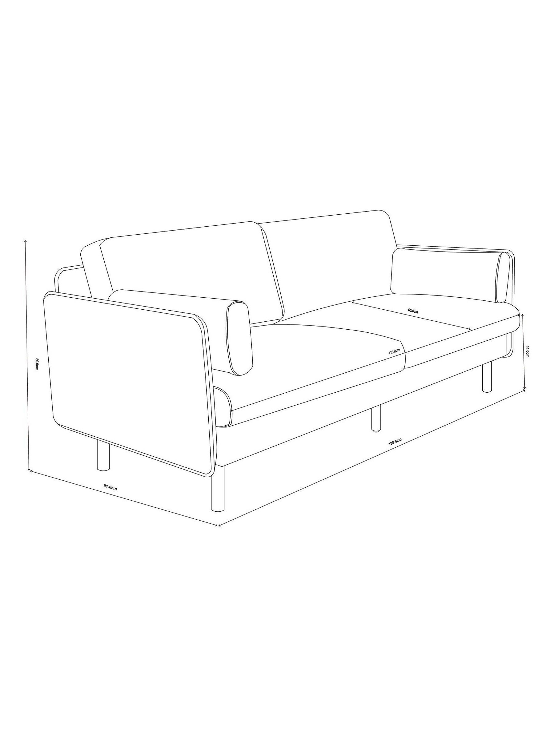 Brayla Sofa in a Box in Grey - Image 8 of 8