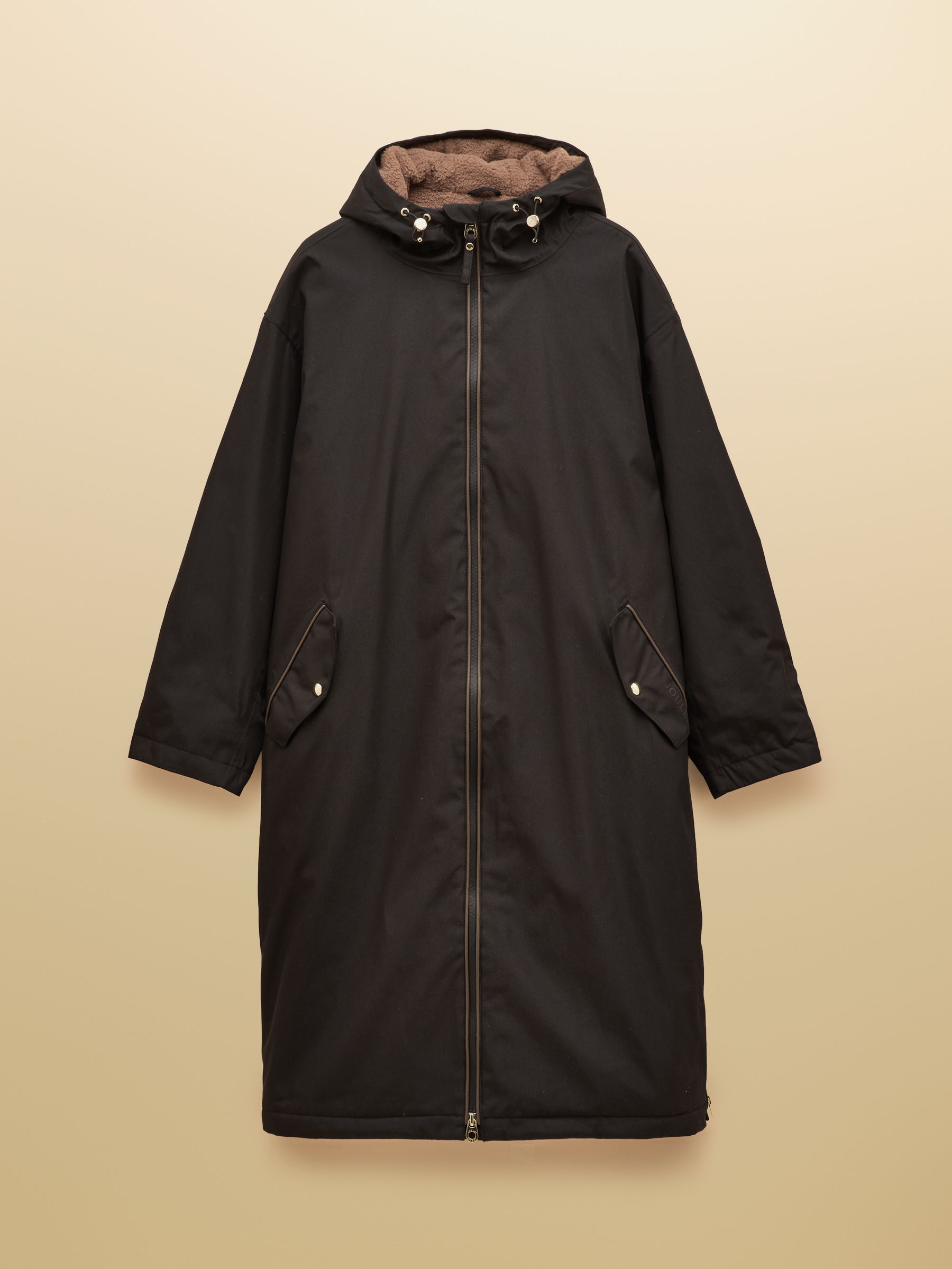 Coverall Black Oversized Fleece Lined Waterproof Coat - Image 12 of 12