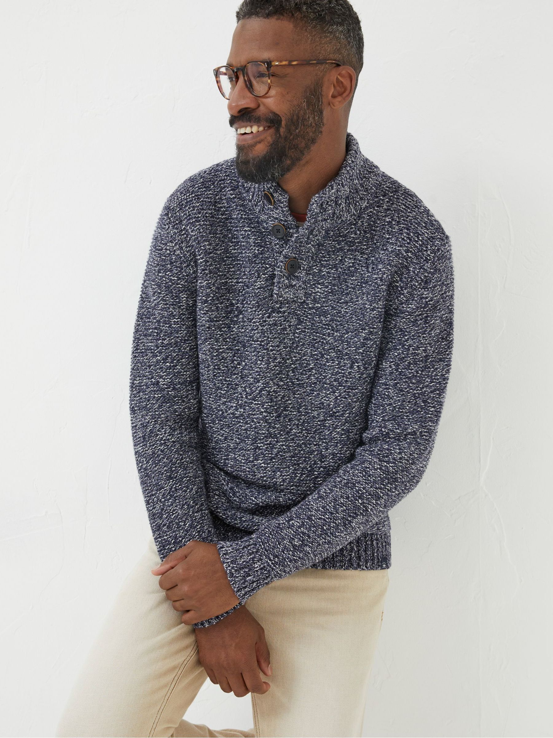 Blue Half Neck Jumper - Image 1 of 5