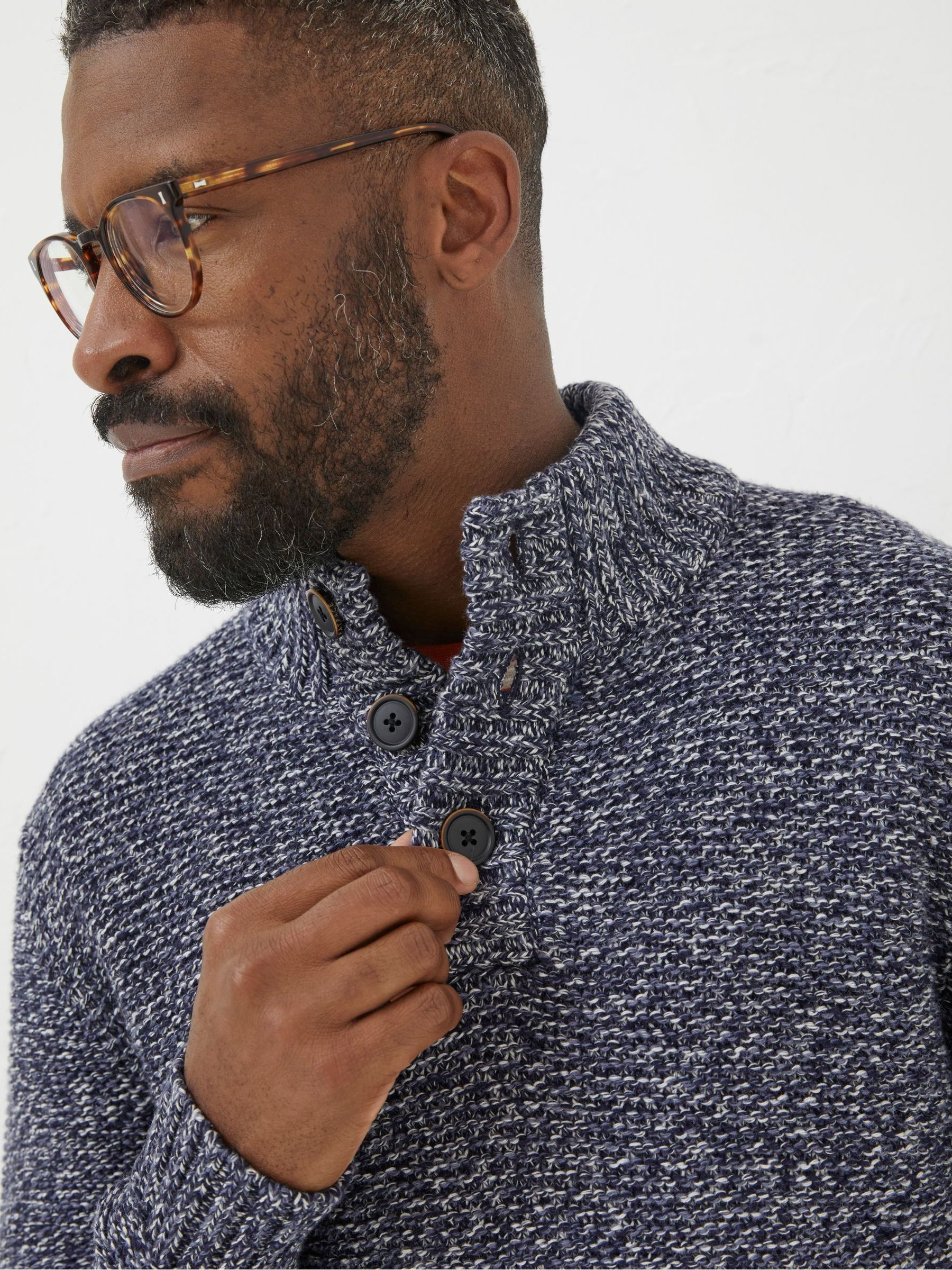 Blue Half Neck Jumper - Image 3 of 5