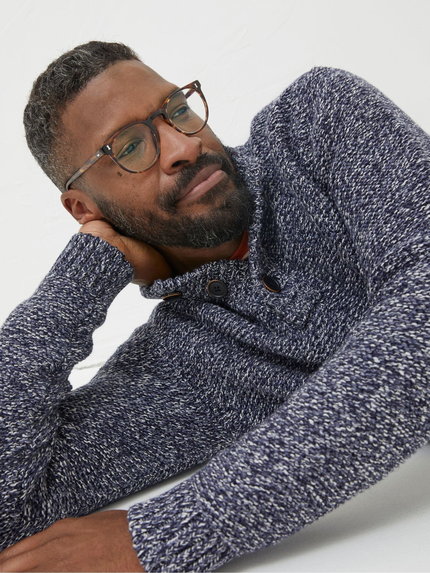 Blue Half Neck Jumper - Image 4 of 5