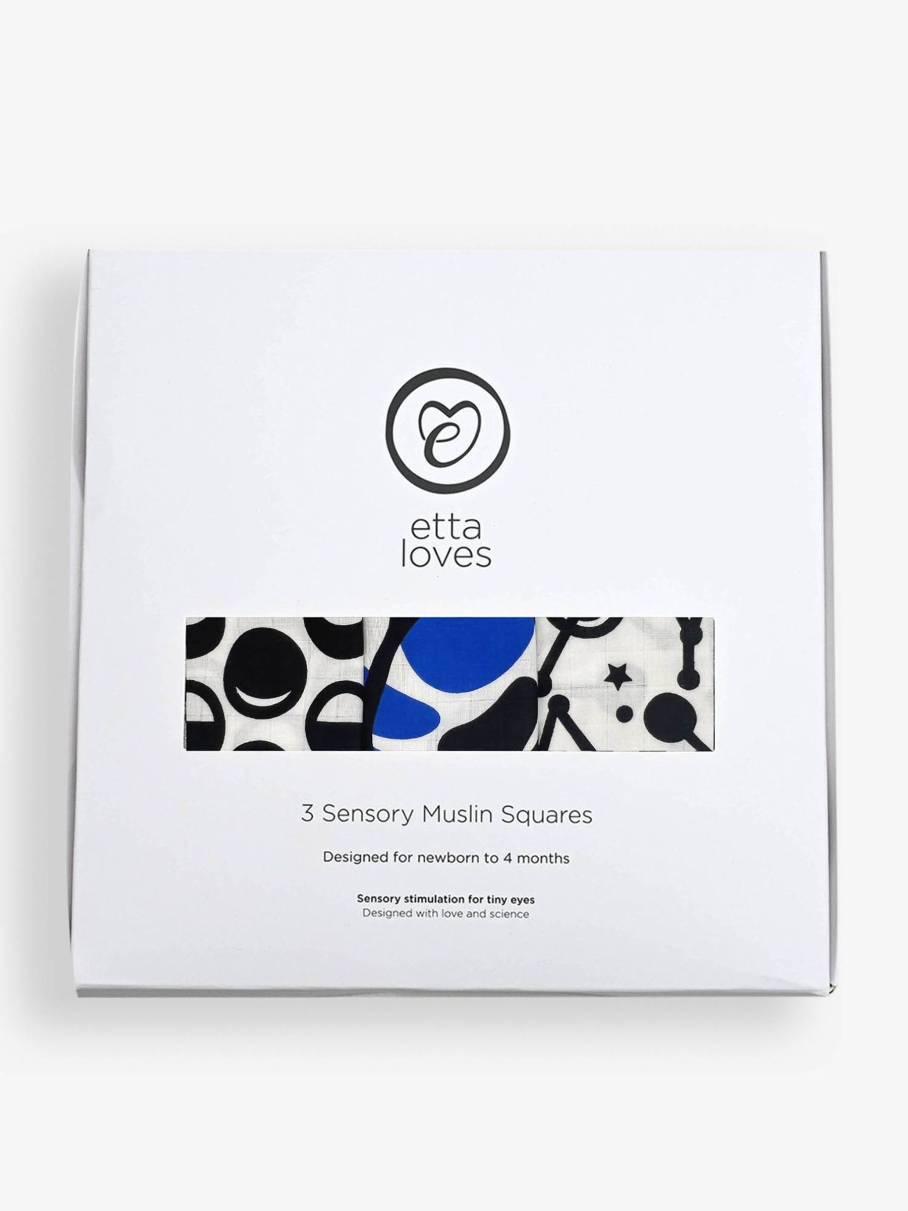 3-Pack Sky Print Sensory Muslins - Image 2 of 2