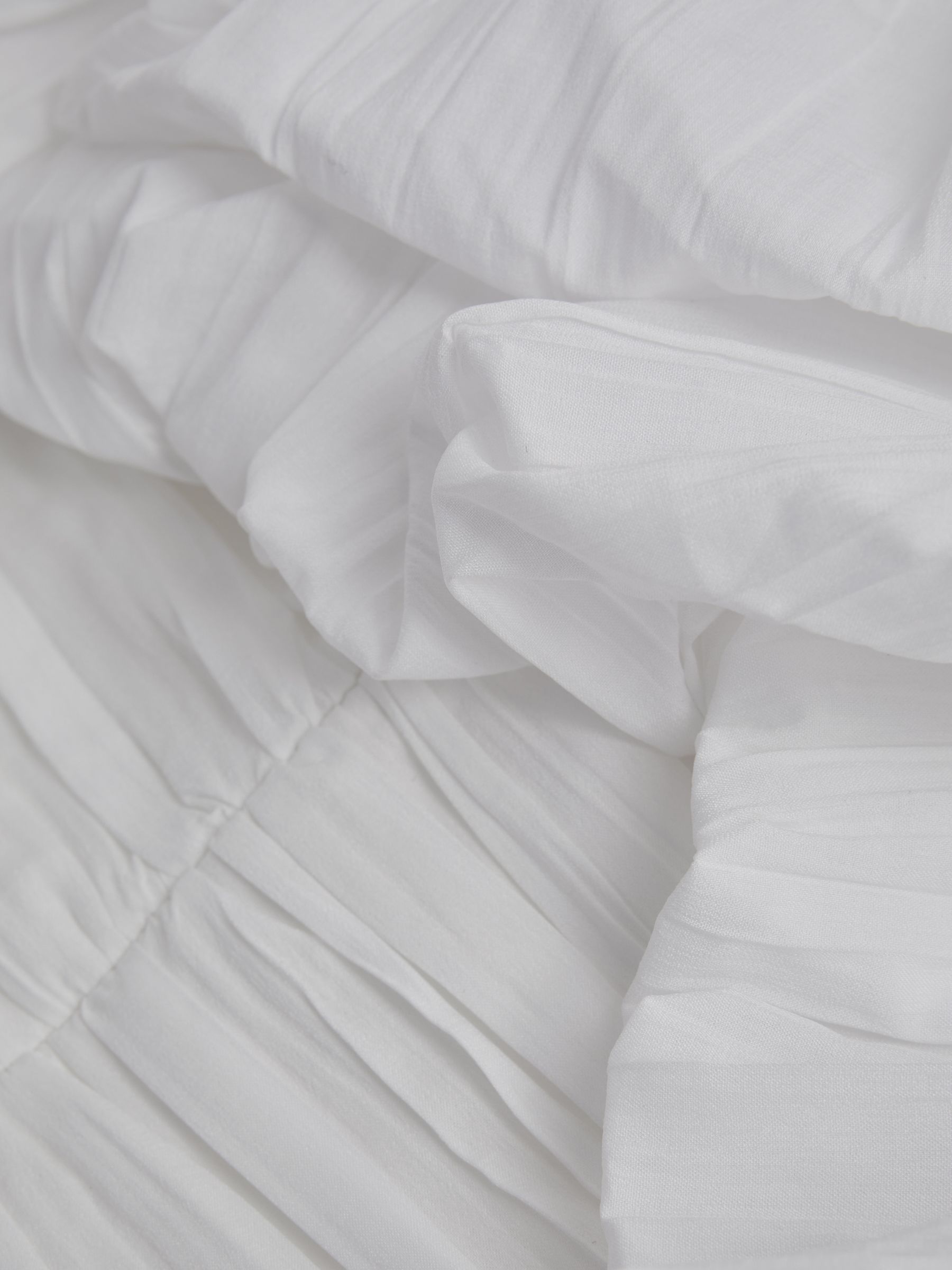 Acler Ivory Pleated Puff Sleeve Midi Dress in Ivory - Image 5 of 5