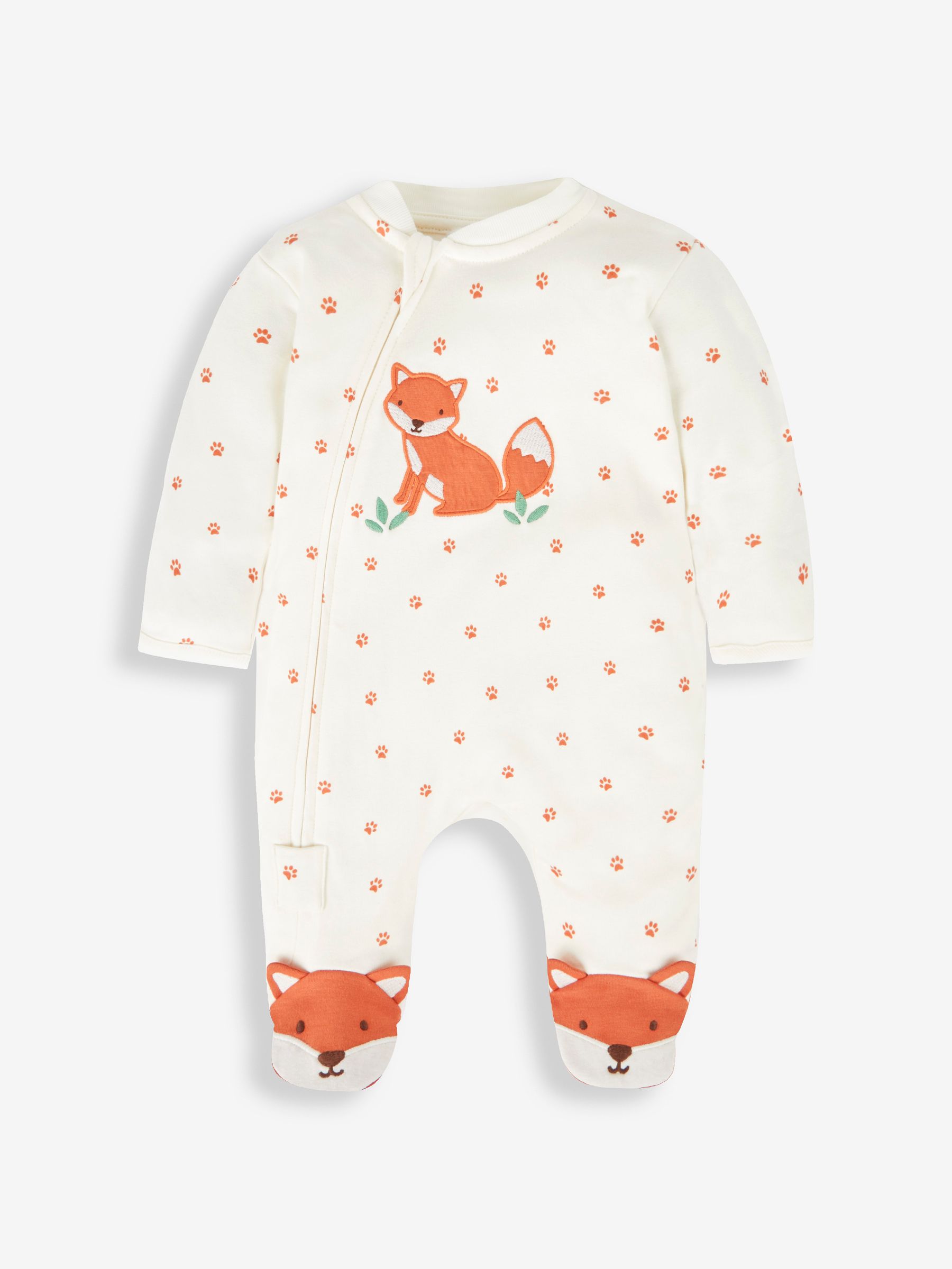 Cream Fox Sleepsuit - Image 5 of 8