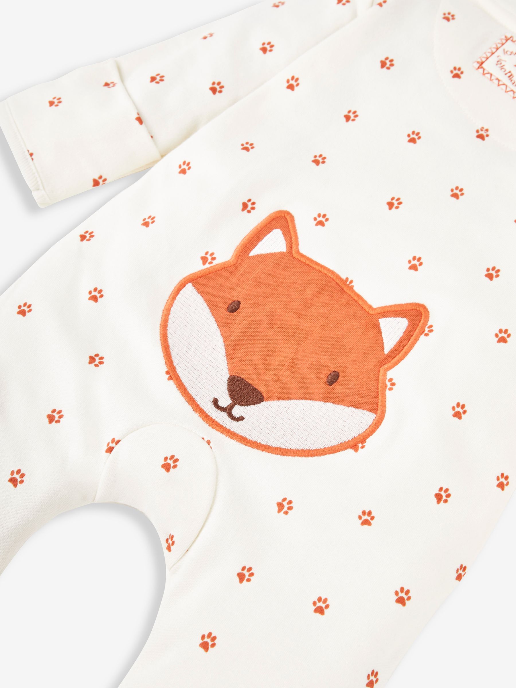 Cream Fox Sleepsuit - Image 7 of 8