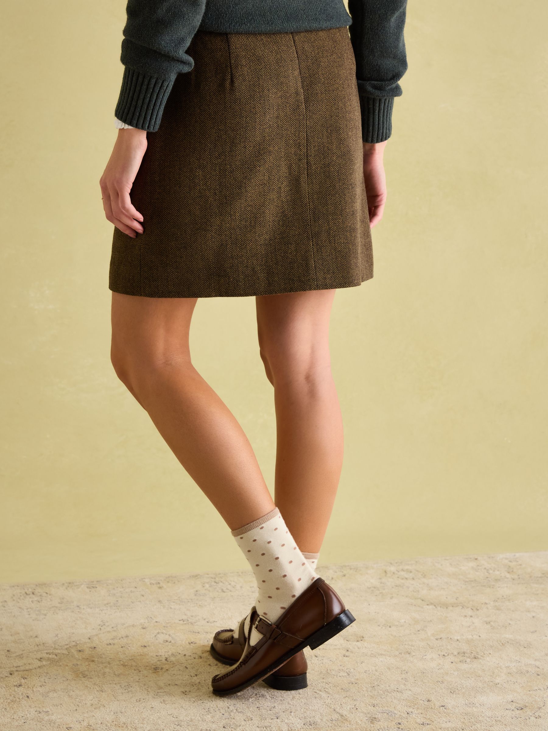 Bramble Brown Tweed Skirt - Image 2 of 8