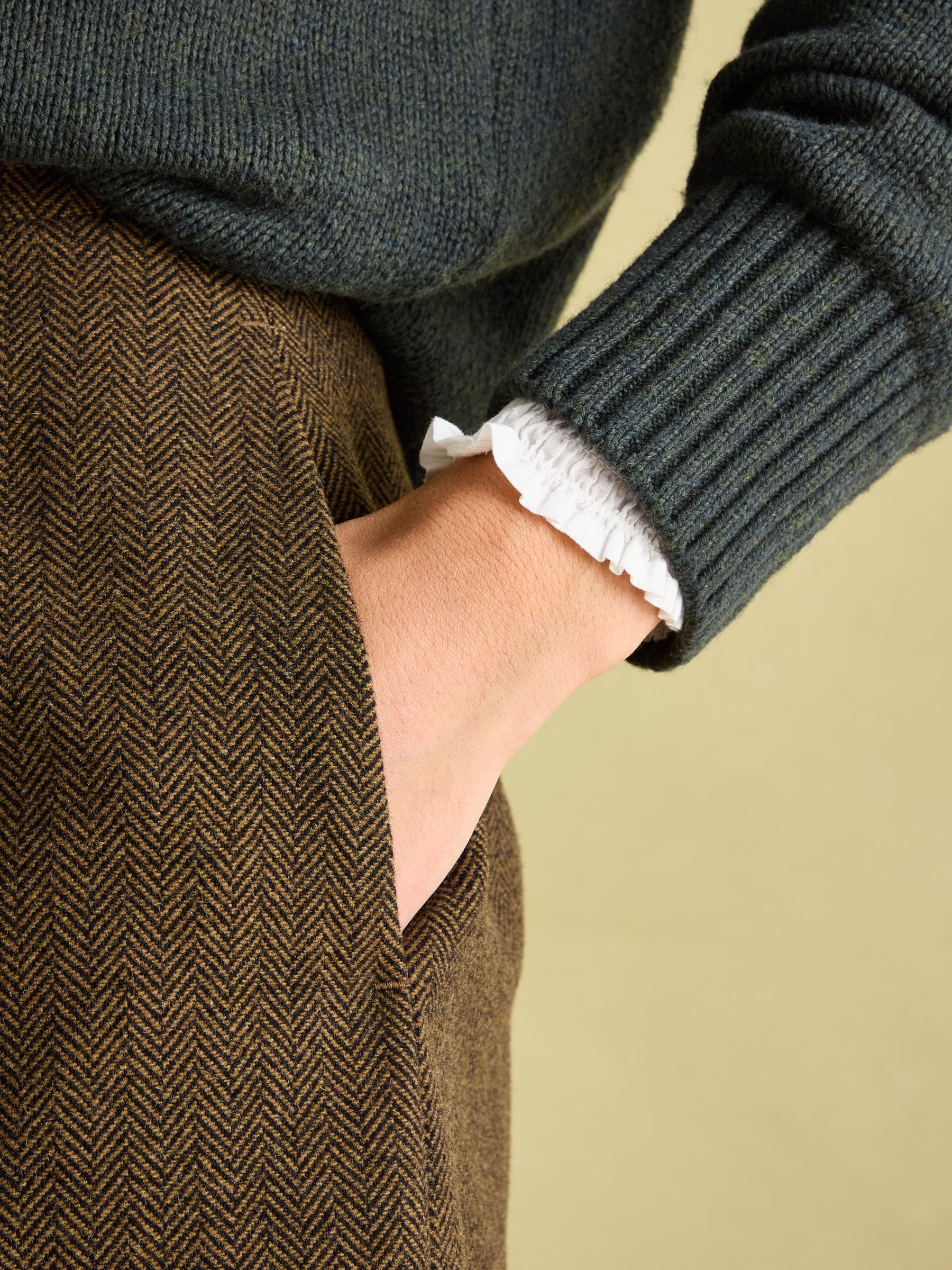 Bramble Brown Tweed Skirt - Image 4 of 8