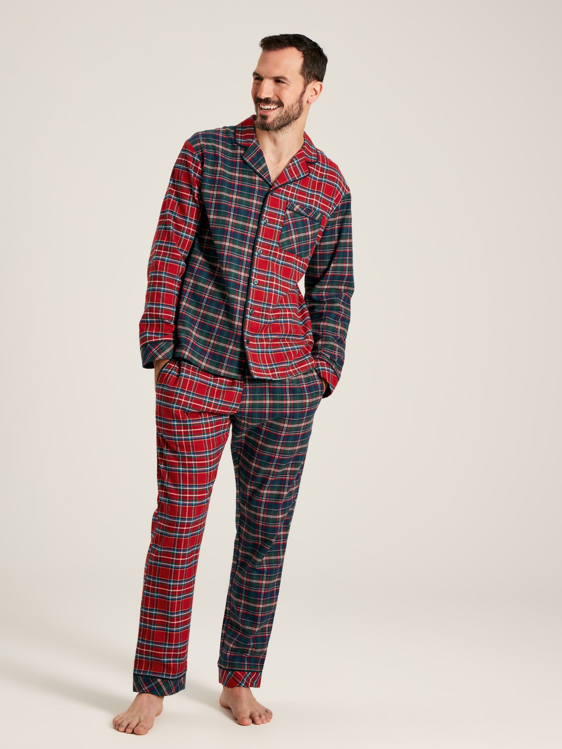 Goodnight Red Check Christmas Pyjamas - Image 1 of 6