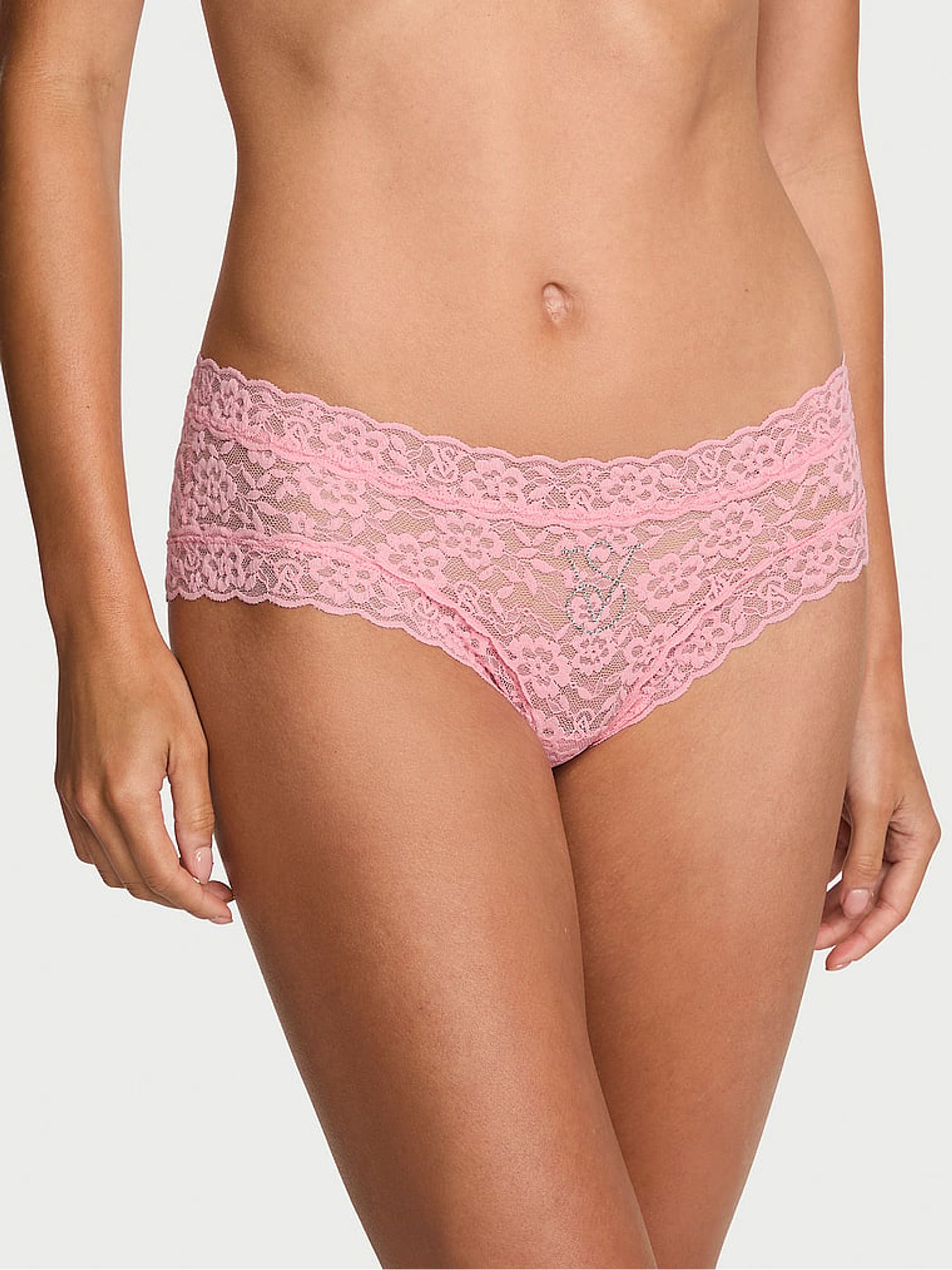 Victoria Pink Cheeky Sparkle Knickers - Image 1 of 2