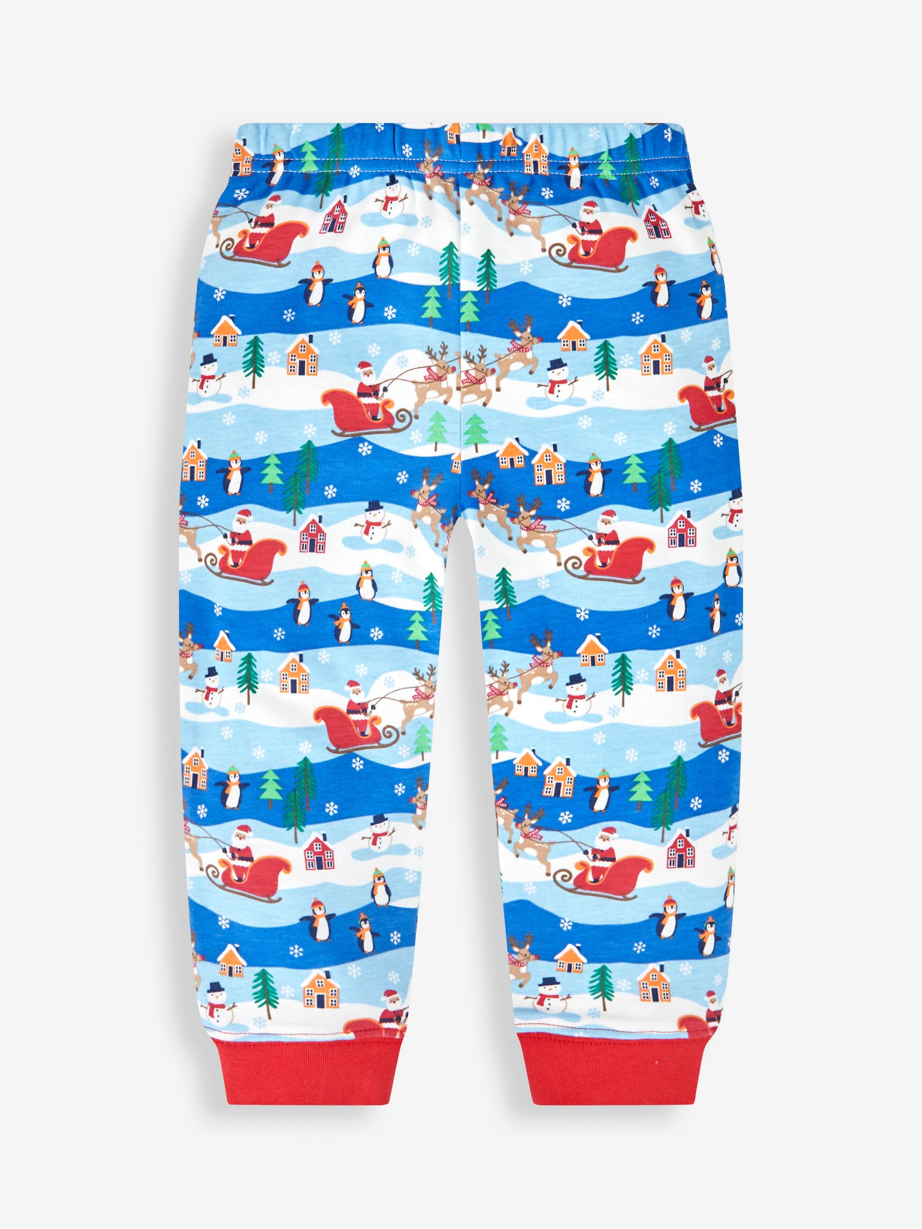 Blue Kids' Christmas Scene Pyjamas - Image 5 of 8