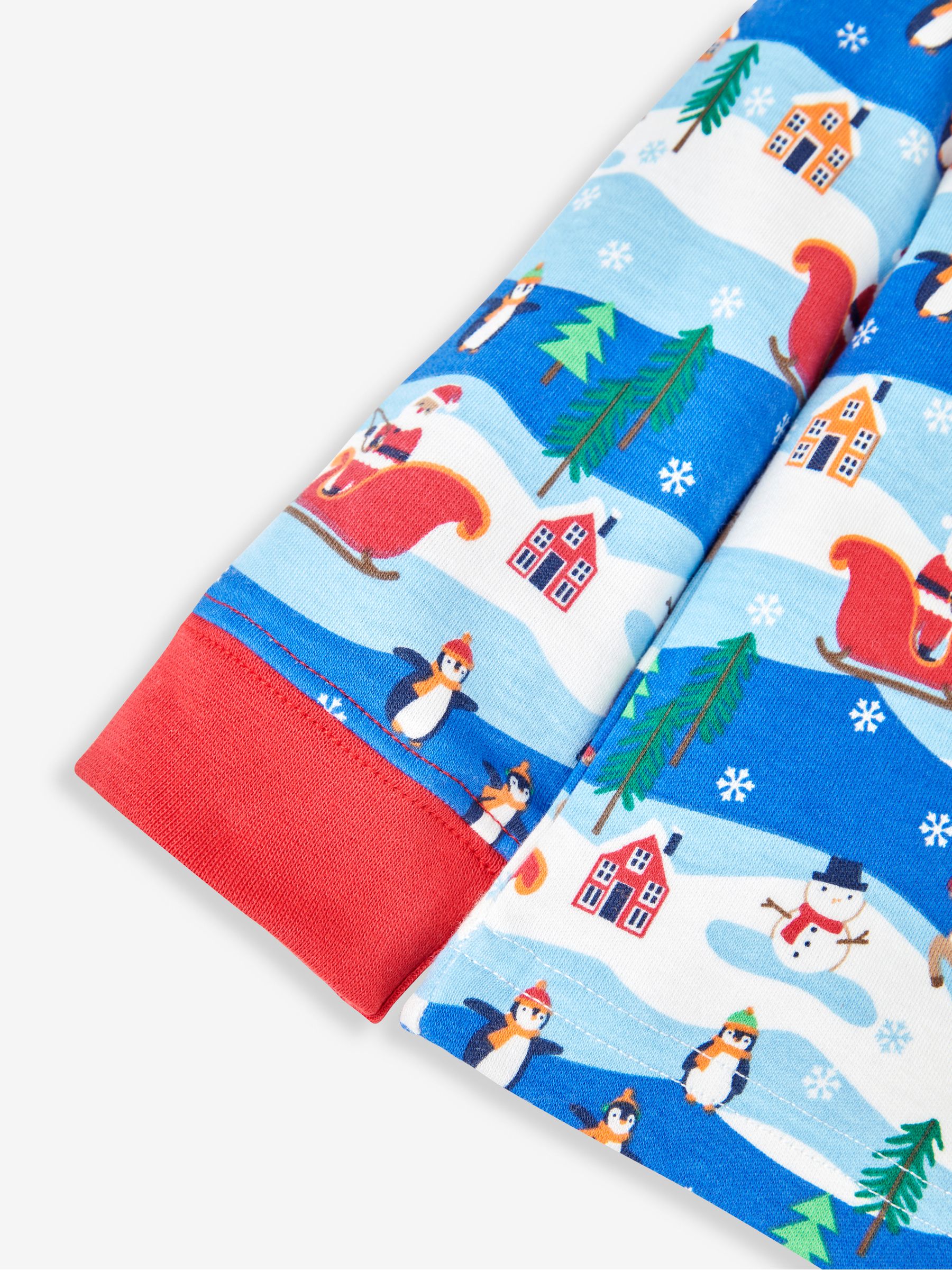 Blue Kids' Christmas Scene Pyjamas - Image 7 of 8